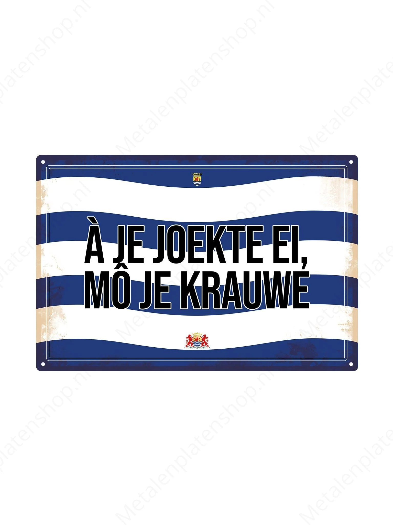 A je joekte ei, mo je krauwe - Zeeuwse Teksten - Zeeland