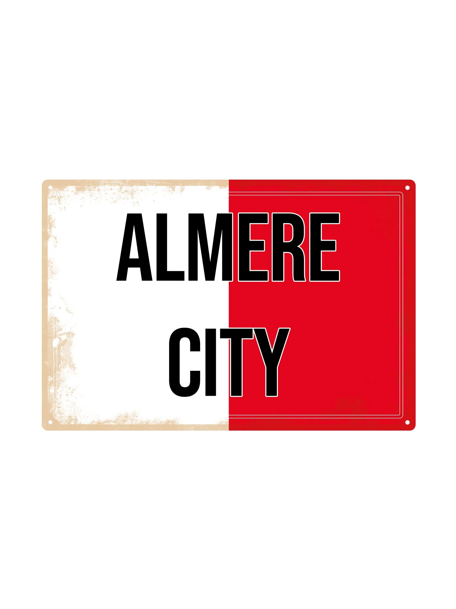 Almere City met eigen tekst