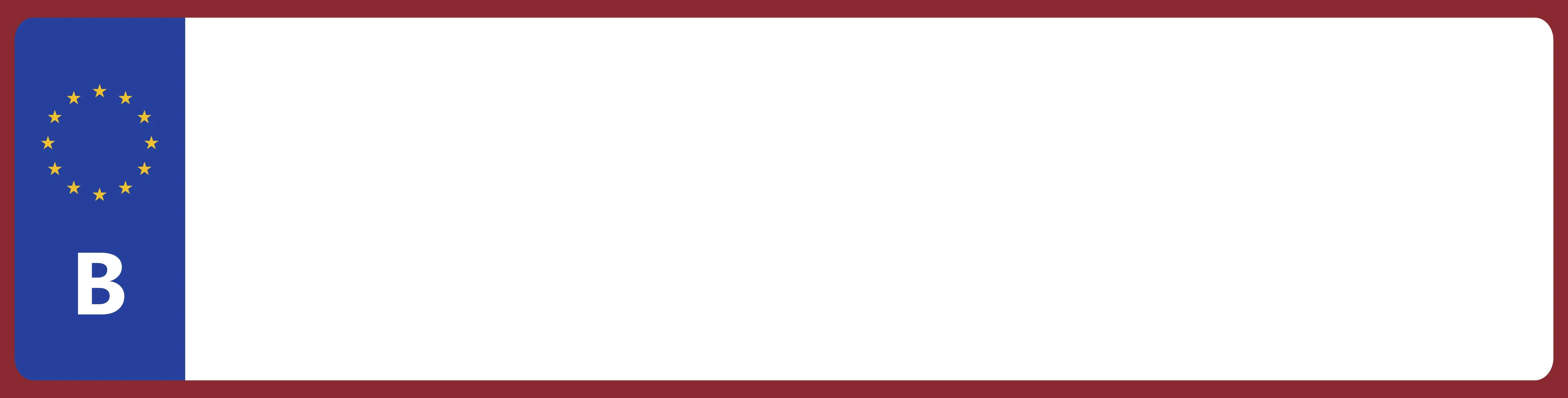 Belgische Kentekenplaat met eigen tekst - 40x10cm - Image 2