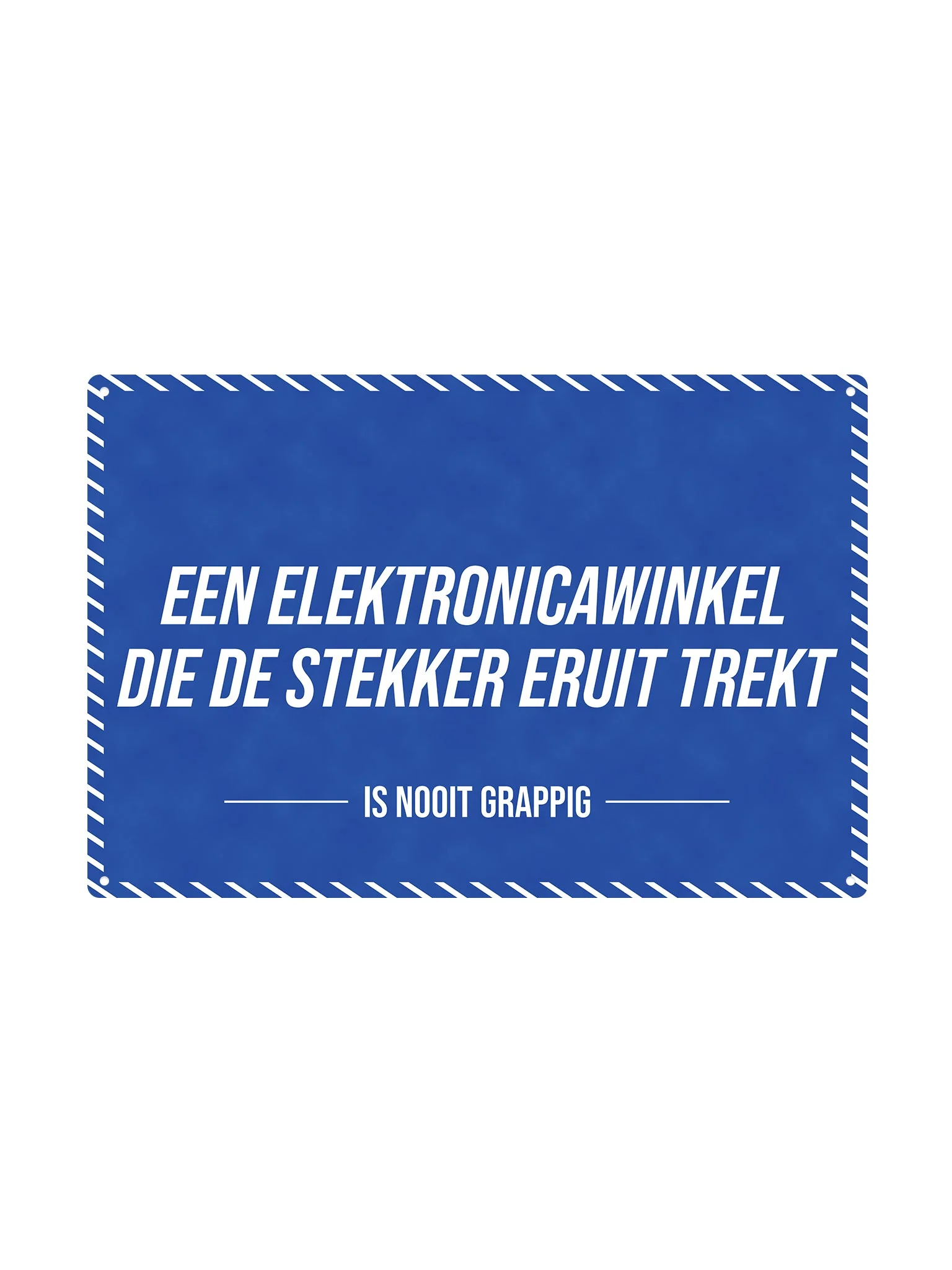 Een elektronicawinkel die de stekker eruit trekt - Is Nooit Grappig