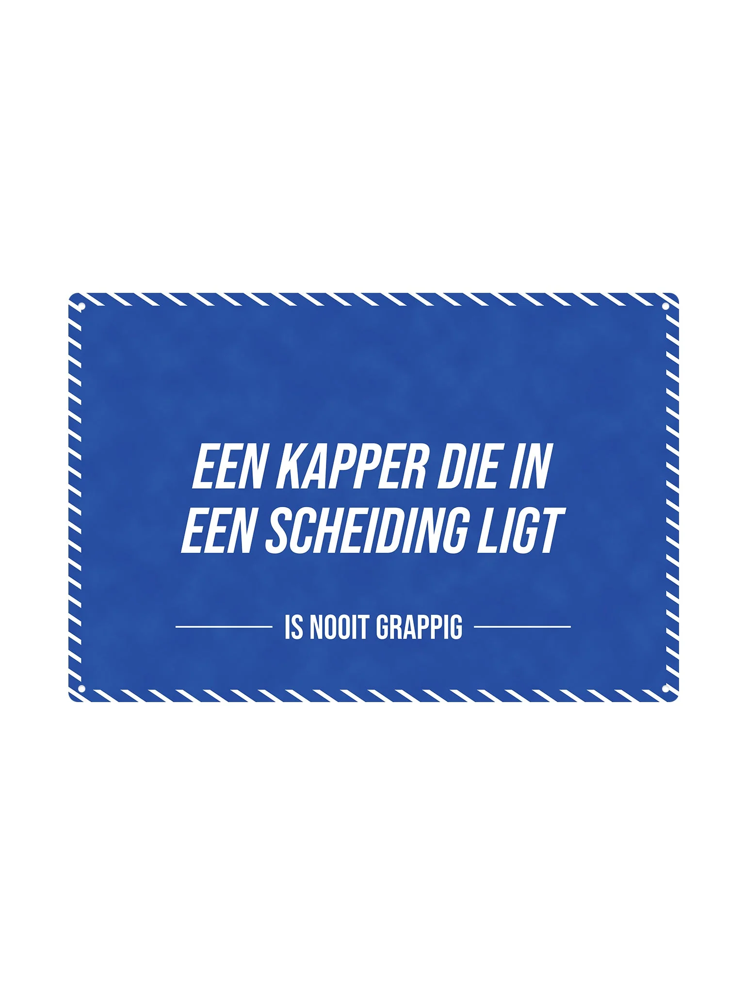 Een kapper die in een scheiding zit - Is Nooit Grappig