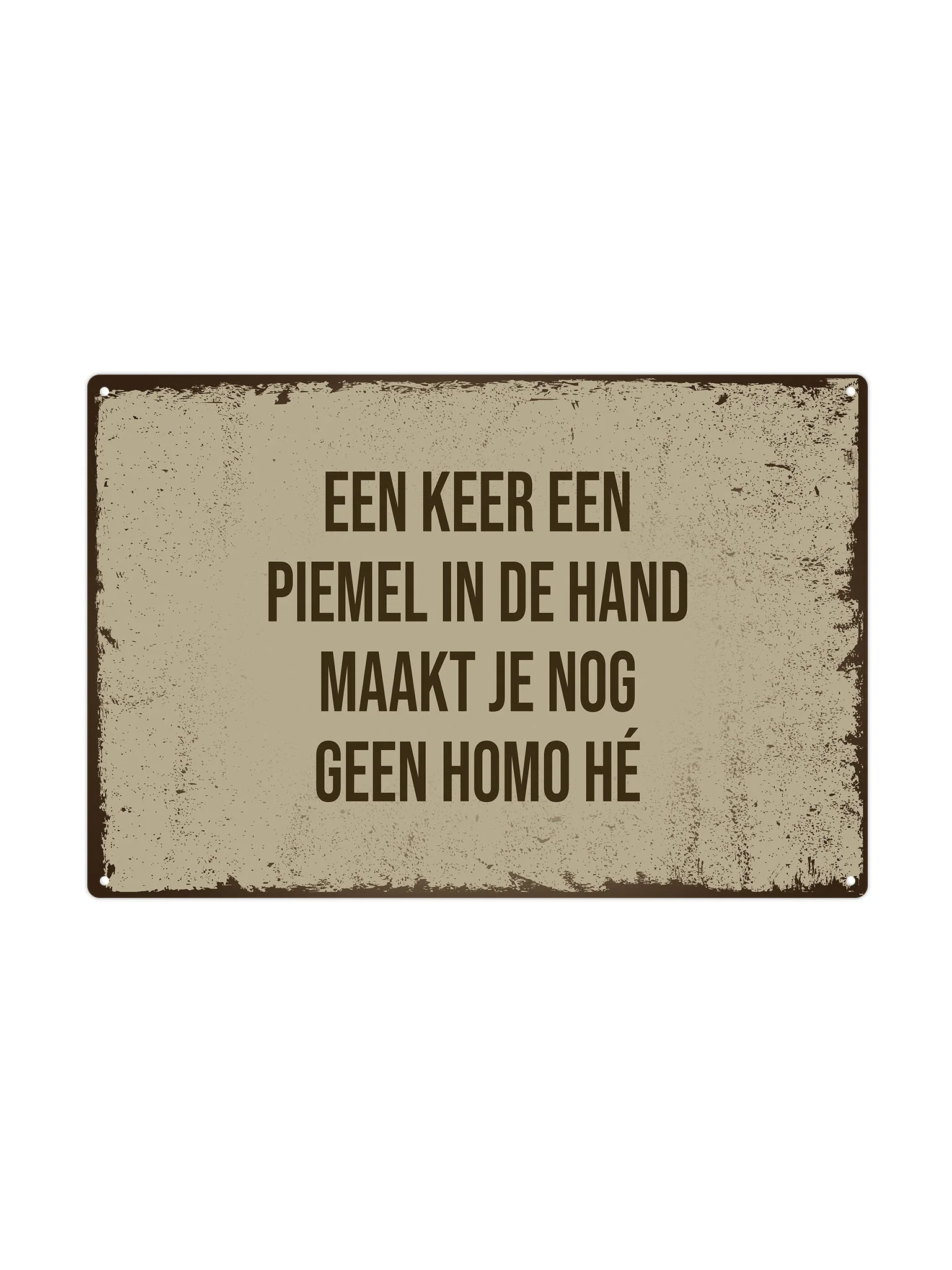 Een keer een piemel in de hand maakt je nog geen homo hé