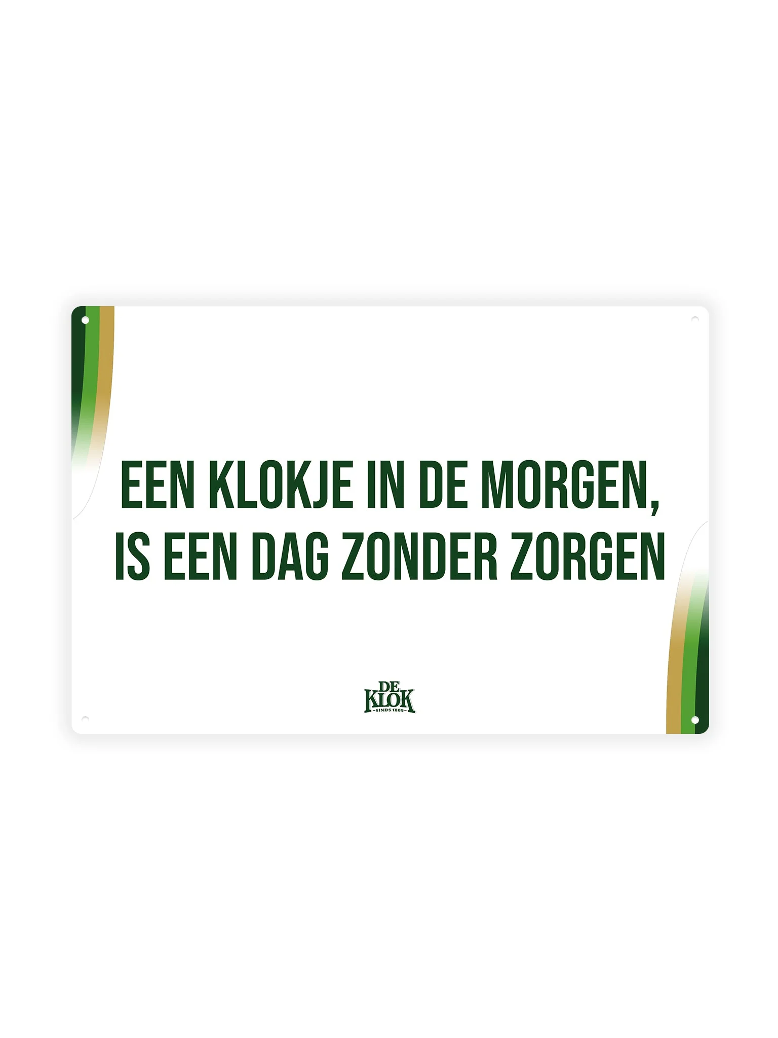 Een klokje in de morgen, is een dag zonder zorgen - De Klok