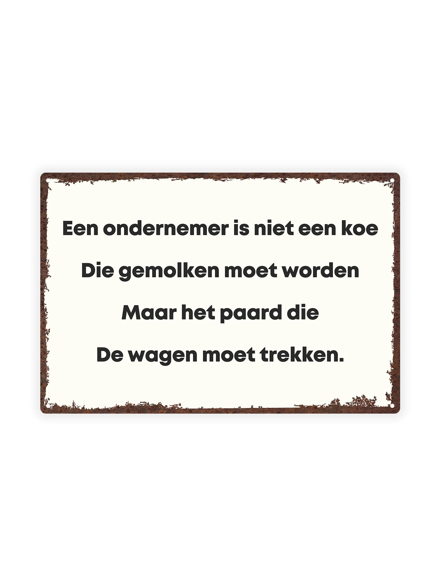 Een ondernemer is niet een koe