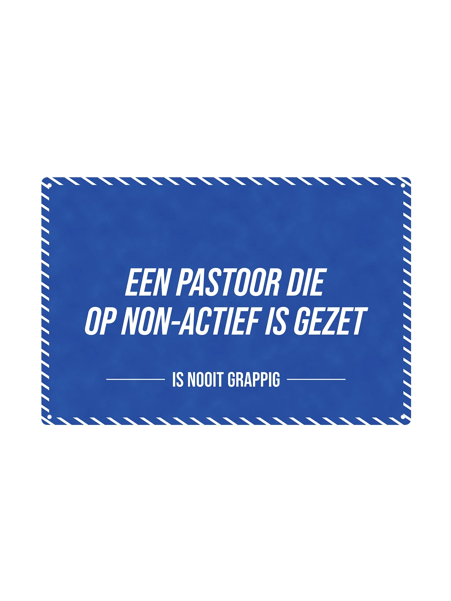 Een pastoor die op non-actief is gezet - Is Nooit Grappig