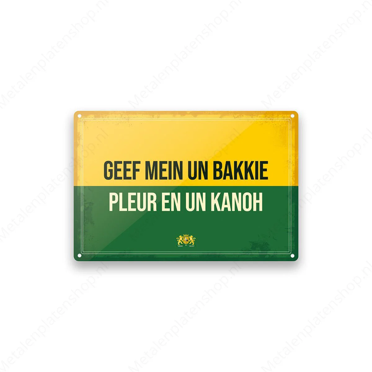 Geef mein un bakkie pleur en un kanoh - Haags Bord - Den Haag