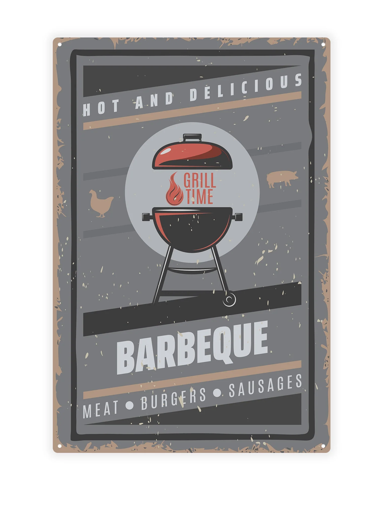 Hot and delicious barbeque