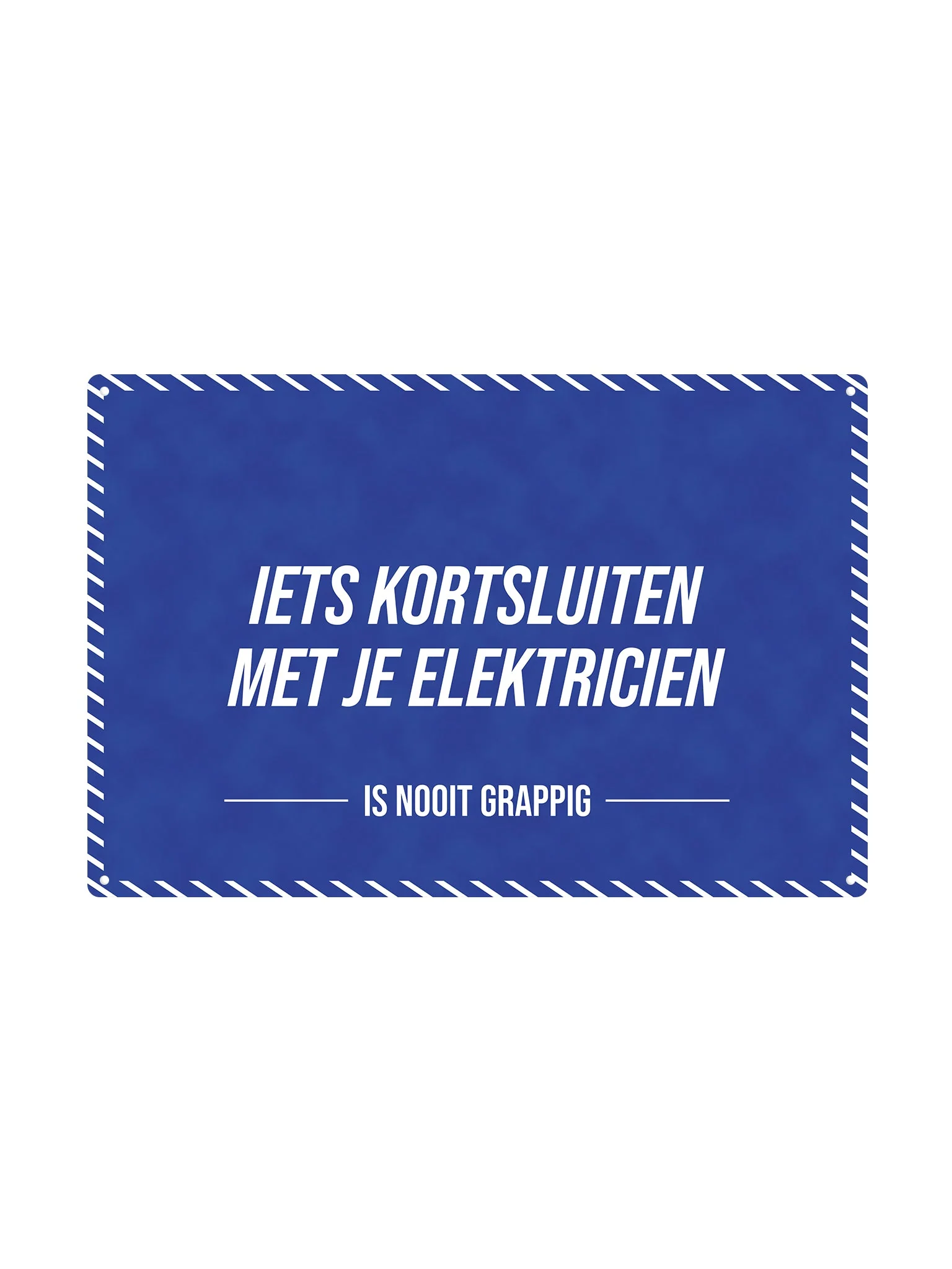Iets kortsluiten met je elektricien - Is Nooit Grappig