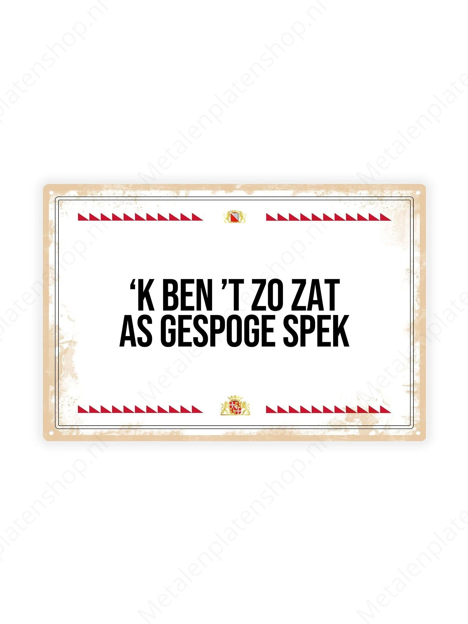 K ben 't zo zat as gespoge spek - Utrechtse Teksten