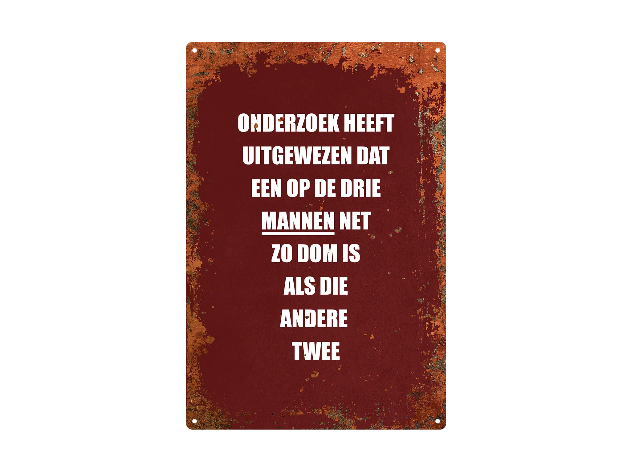 Onderzoek heeft uitgewezen dat mannen