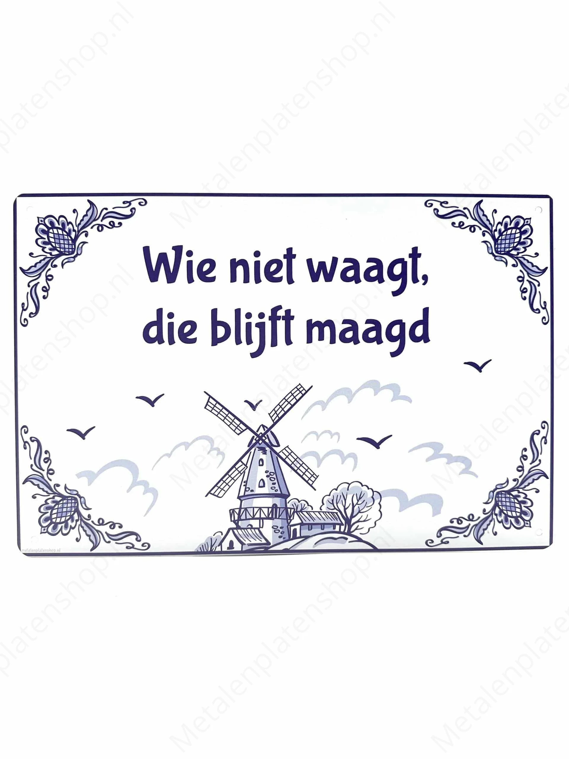 Delfts Blauw - Wie niet waagt, die blijft maagd
