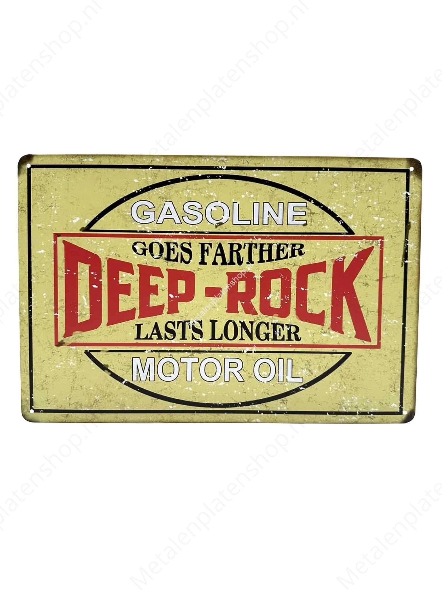 Gasoline - Goes Farther - Deep Rock - Motor Oil