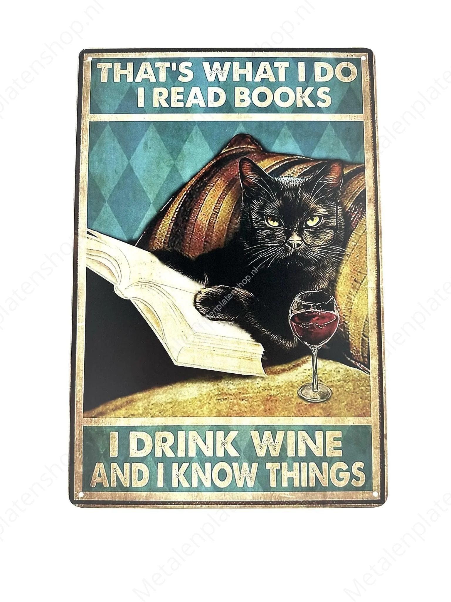 Grappige kat - Thats what I do I read books - Katten