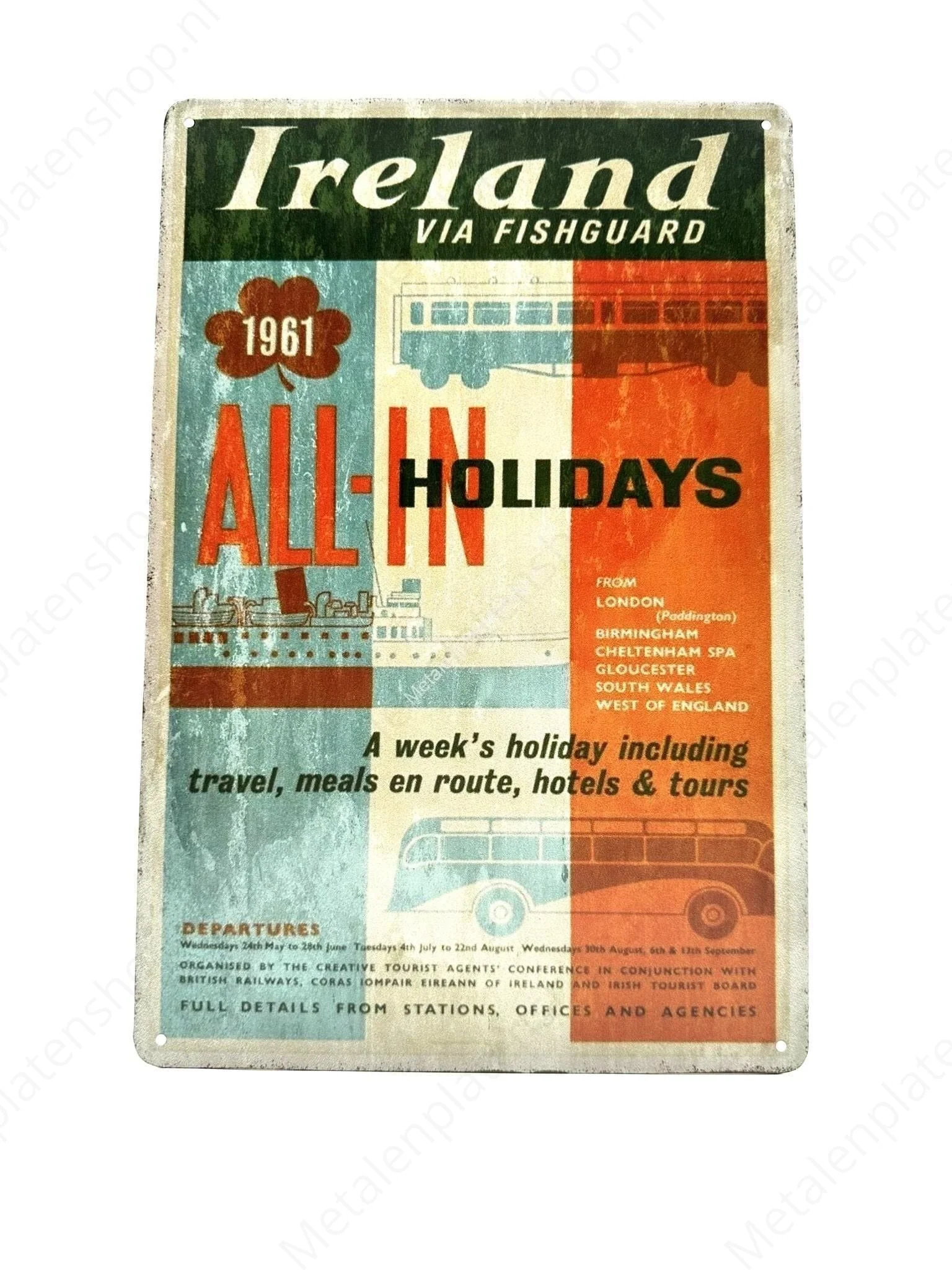 Ireland via Fishguard - 1961 - All-in Holidays