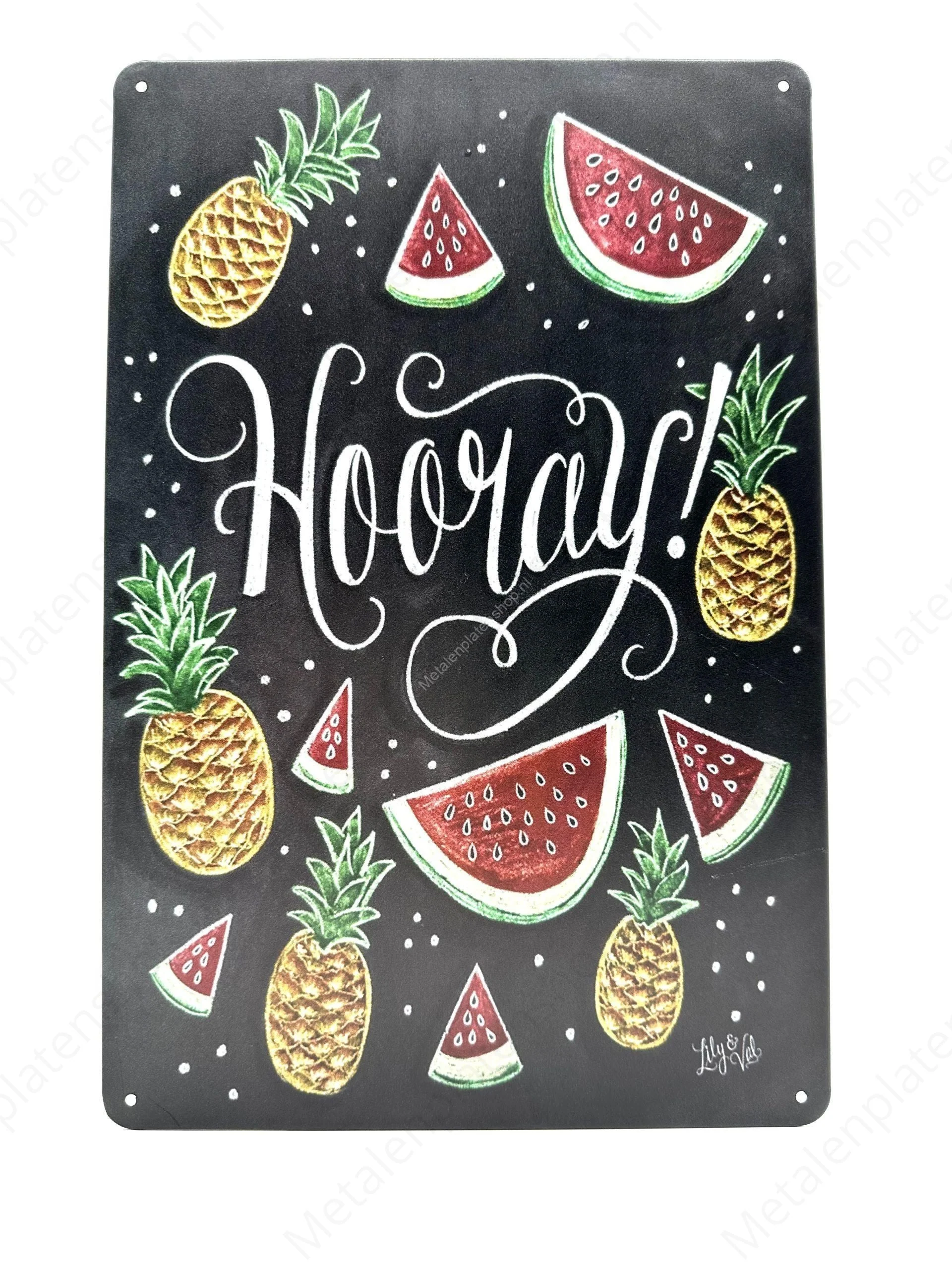 Krijtbord - Fruit - Hooray