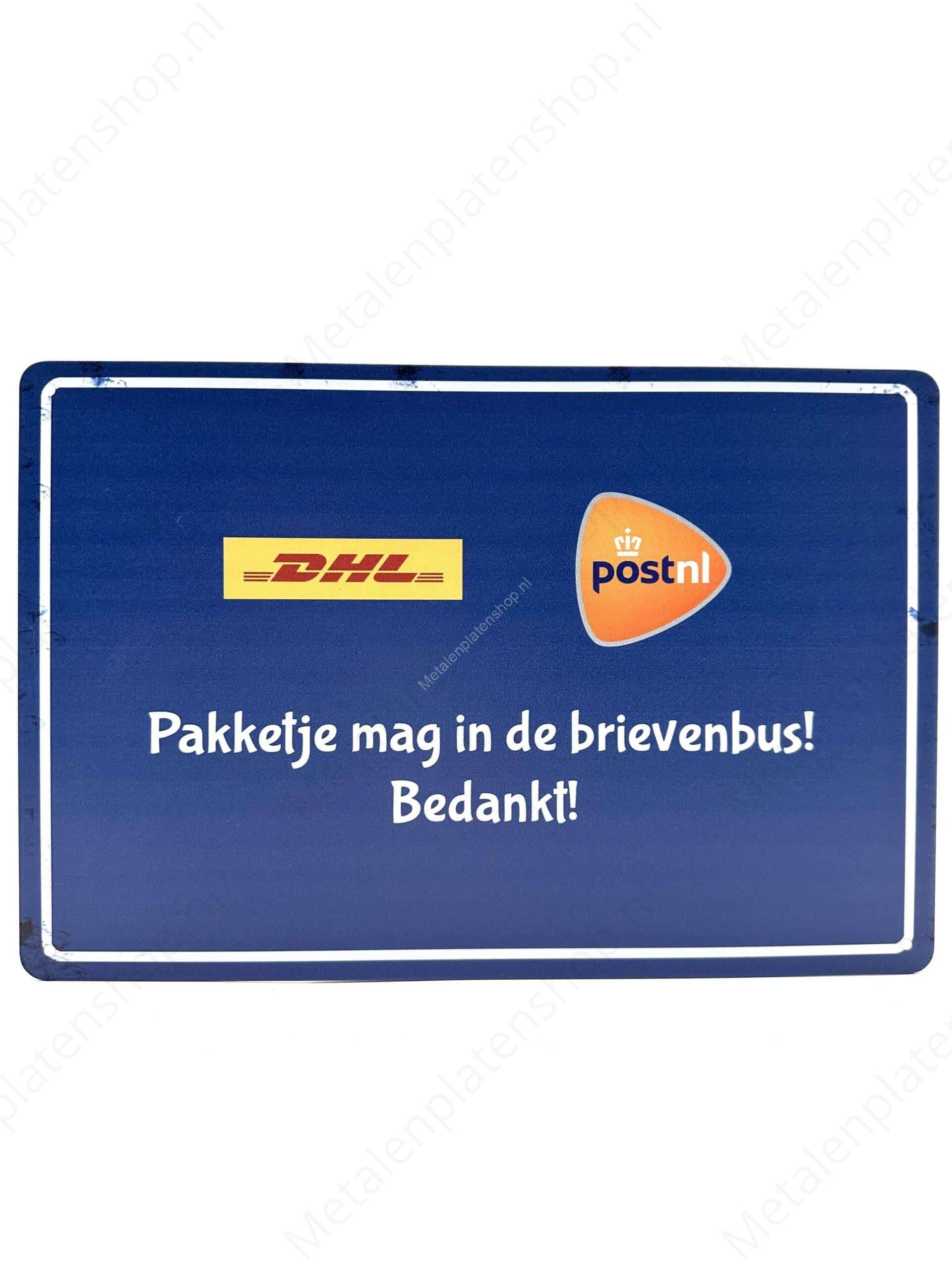 Pakketje mag in de brievenbus! Bedankt! - DHL & POSTNL - Image 2