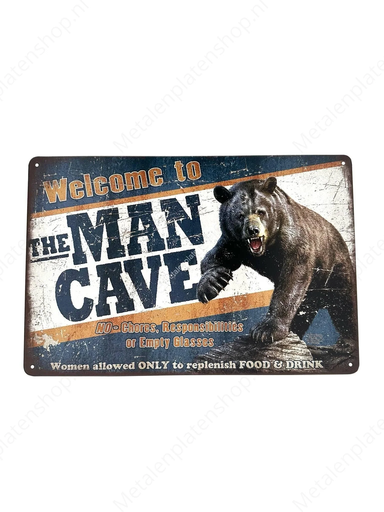 Welcome to the Mancave - Geen lege glazen!