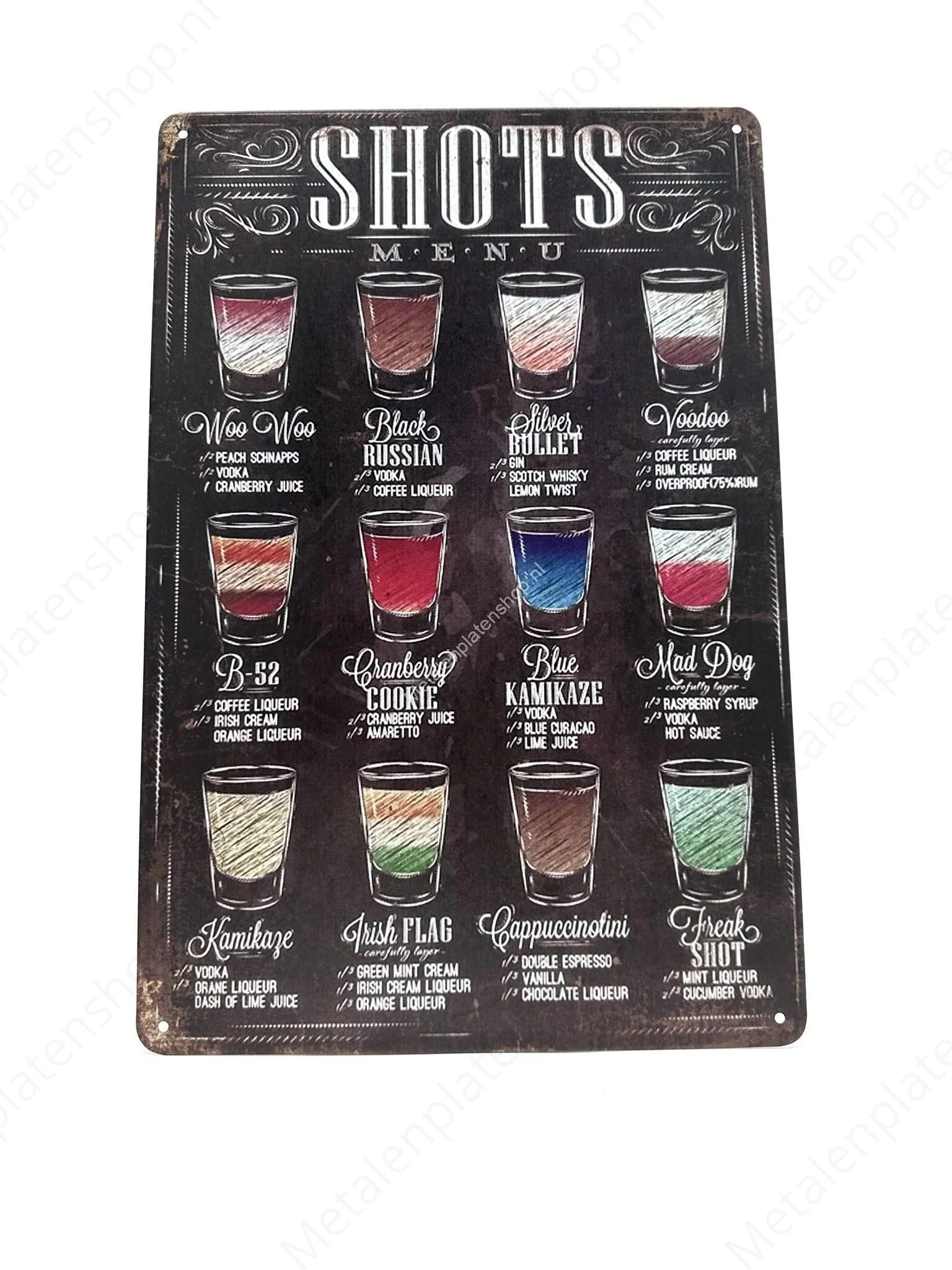 Shots Menu