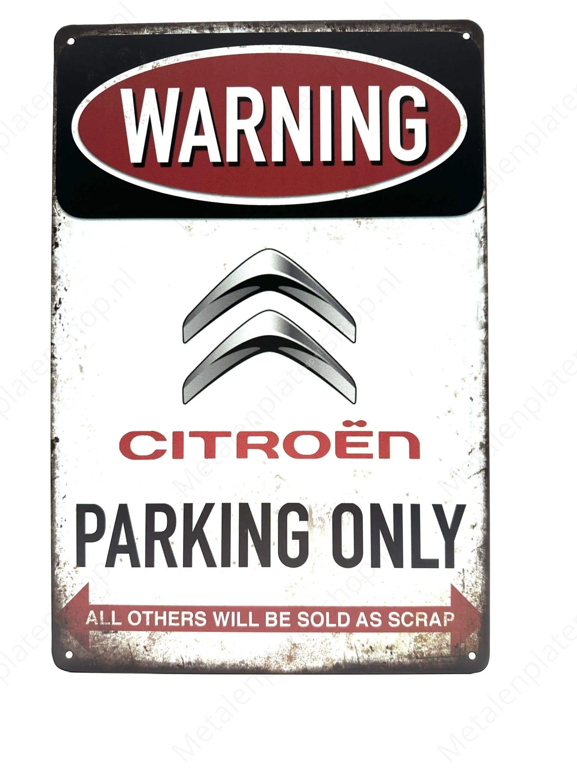 Warning - Citroën Parking Only