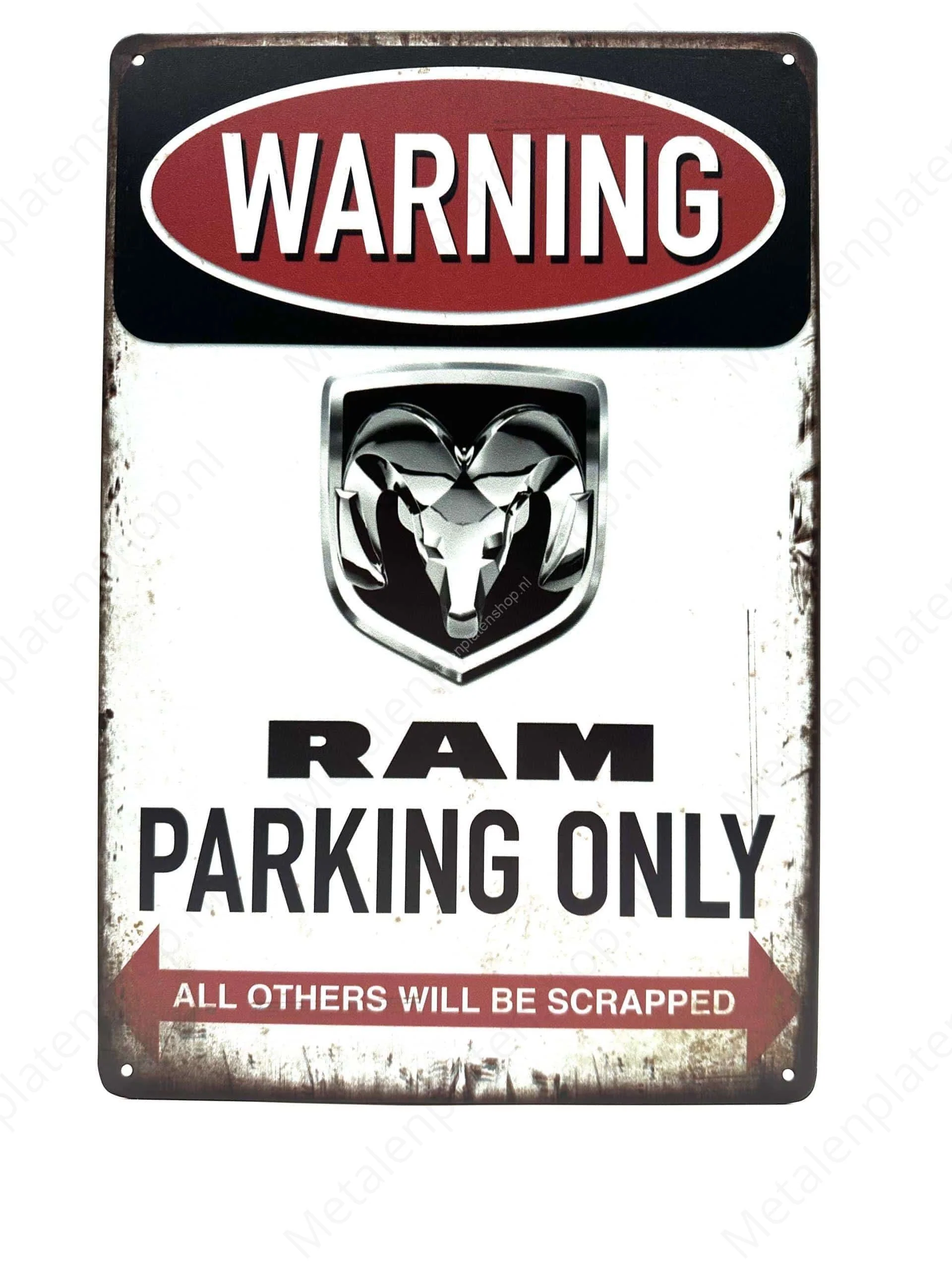Warning - Dodge RAM - Parking Only