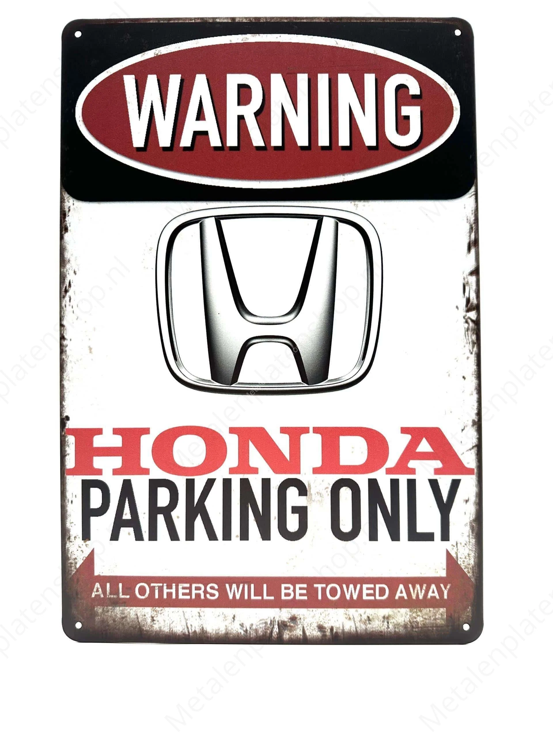 Warning Honda Parking Only