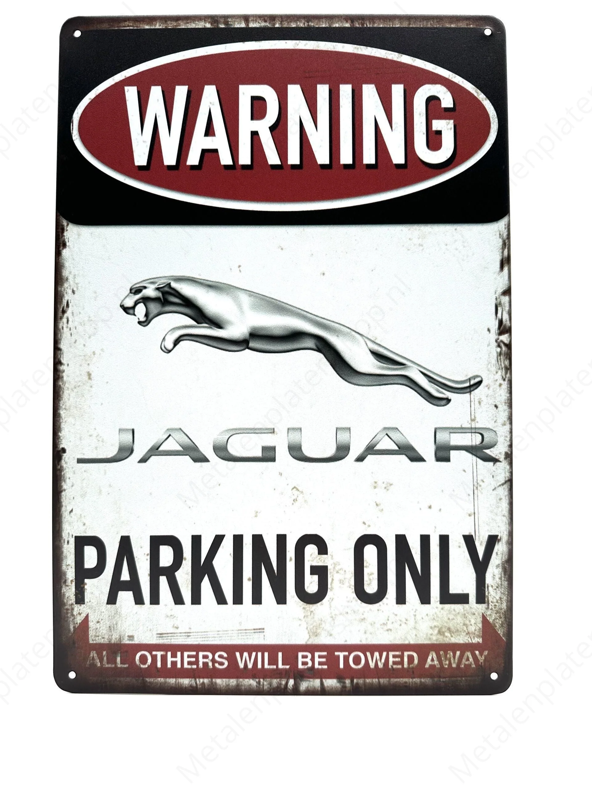 Warning - Jaguar - Parking Only