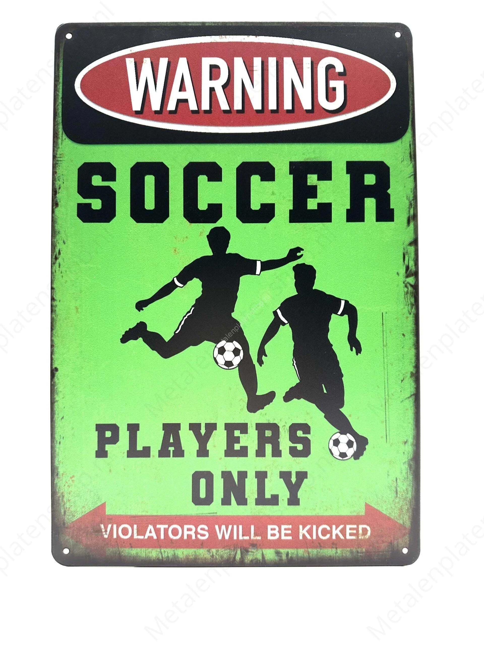 Warning - Soccer Players Only