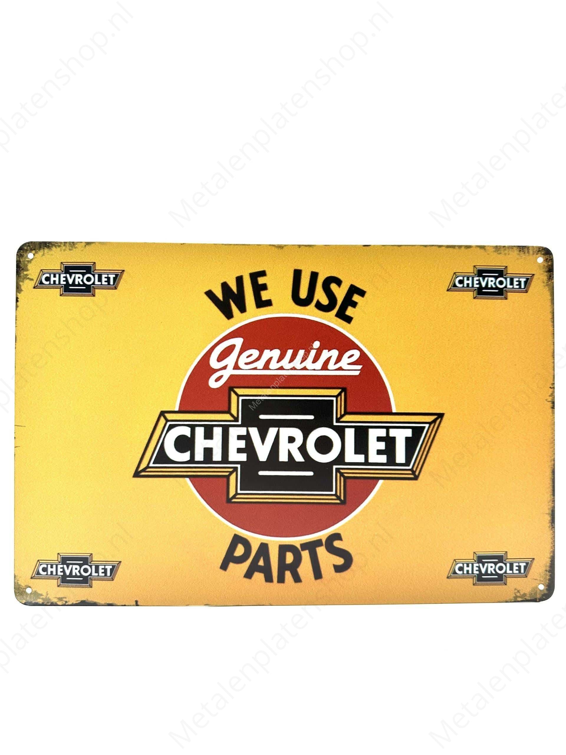 We use genuine Chevrolet parts