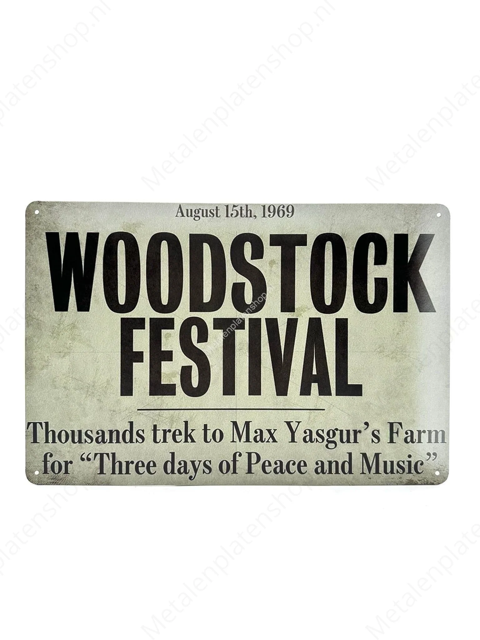 WOODSTOCK FESTIVAL - August 15th 1969