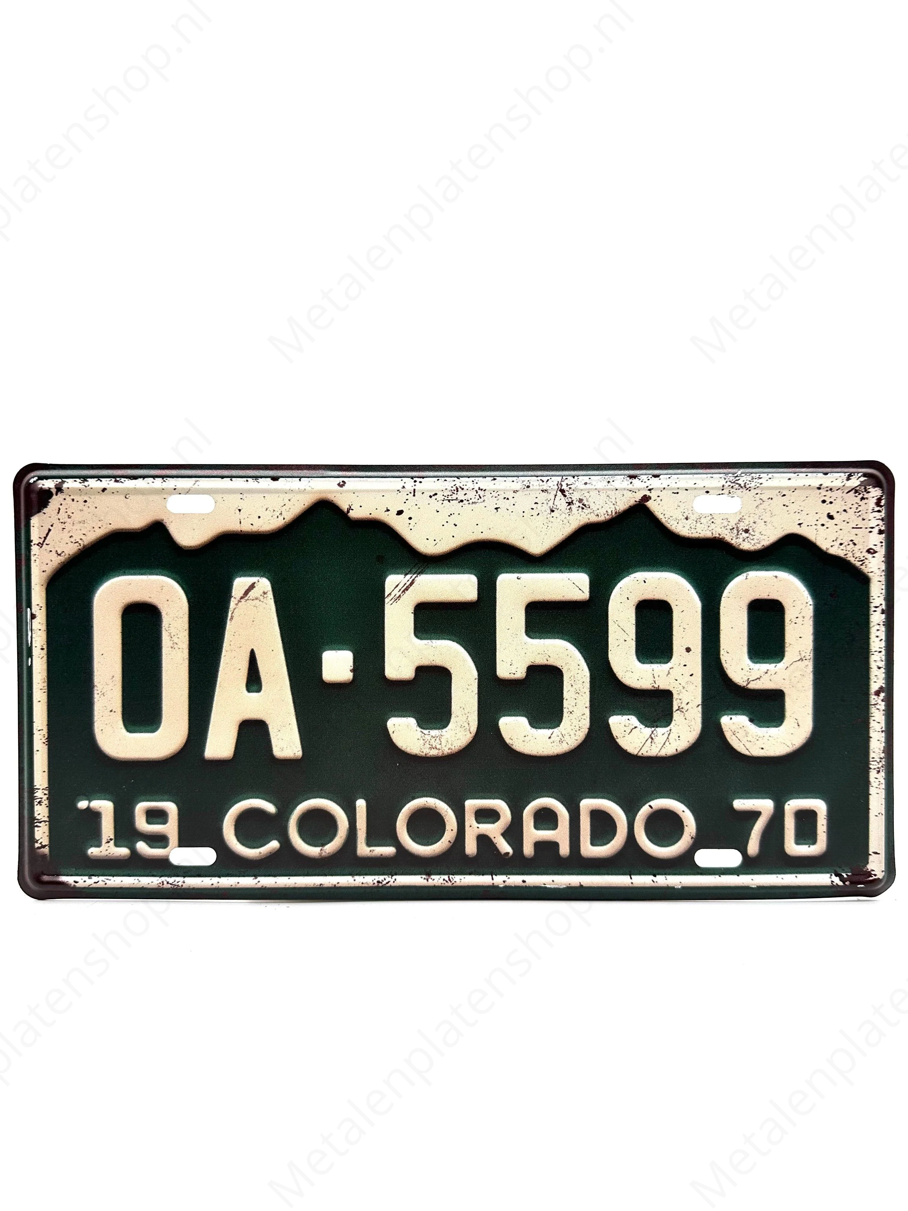 Kentekenplaat - 19 Colorado - 30x15cm