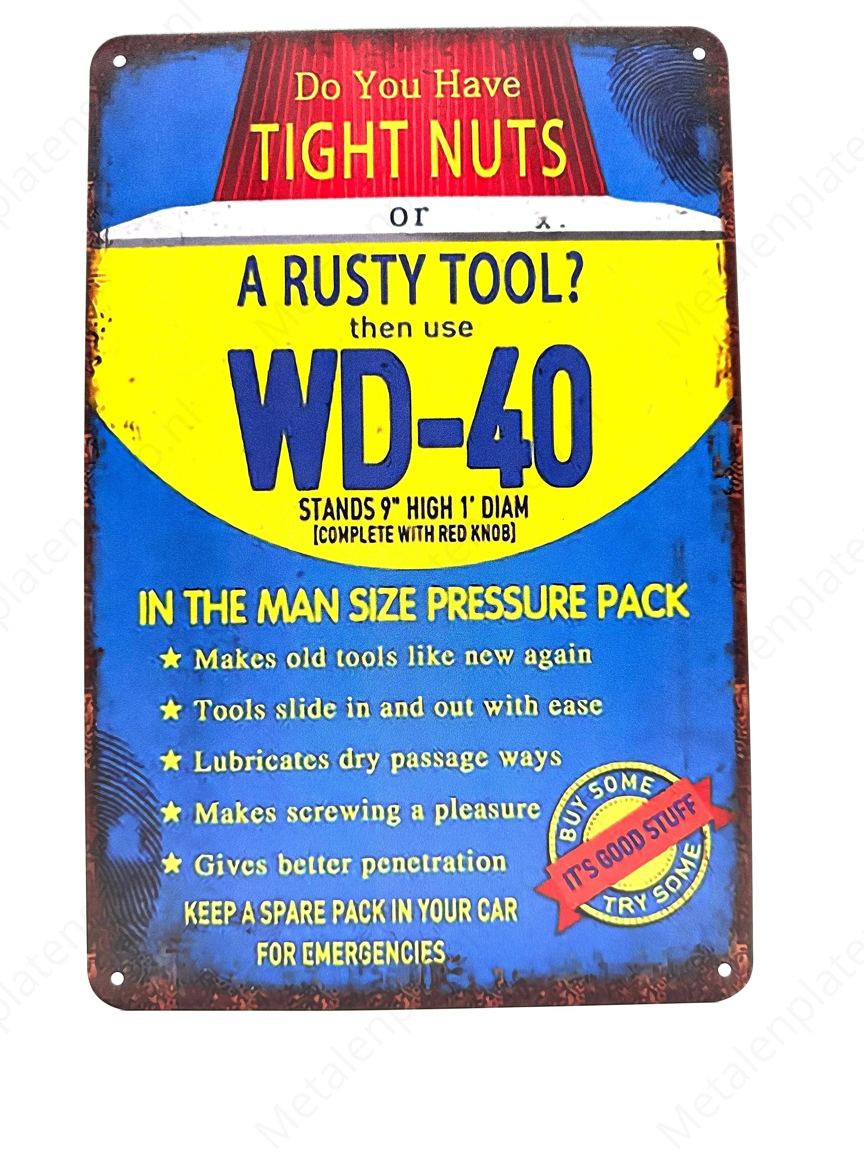A rusty tool? Then use WD-40