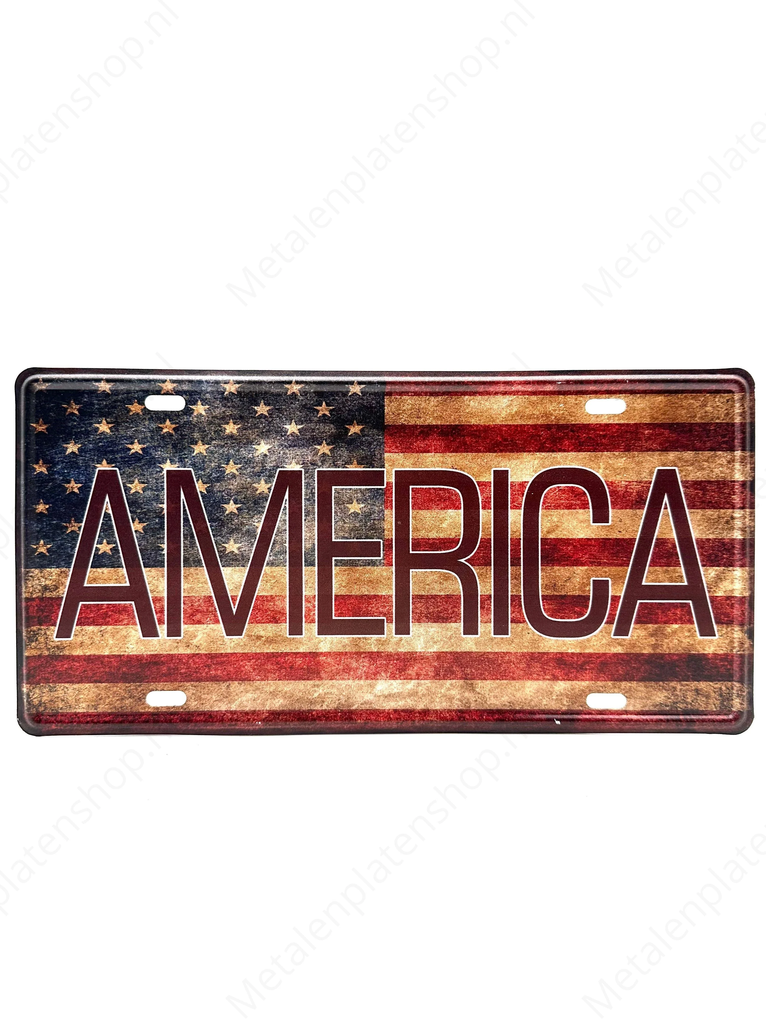 Kentekenplaat - America - 30x15cm