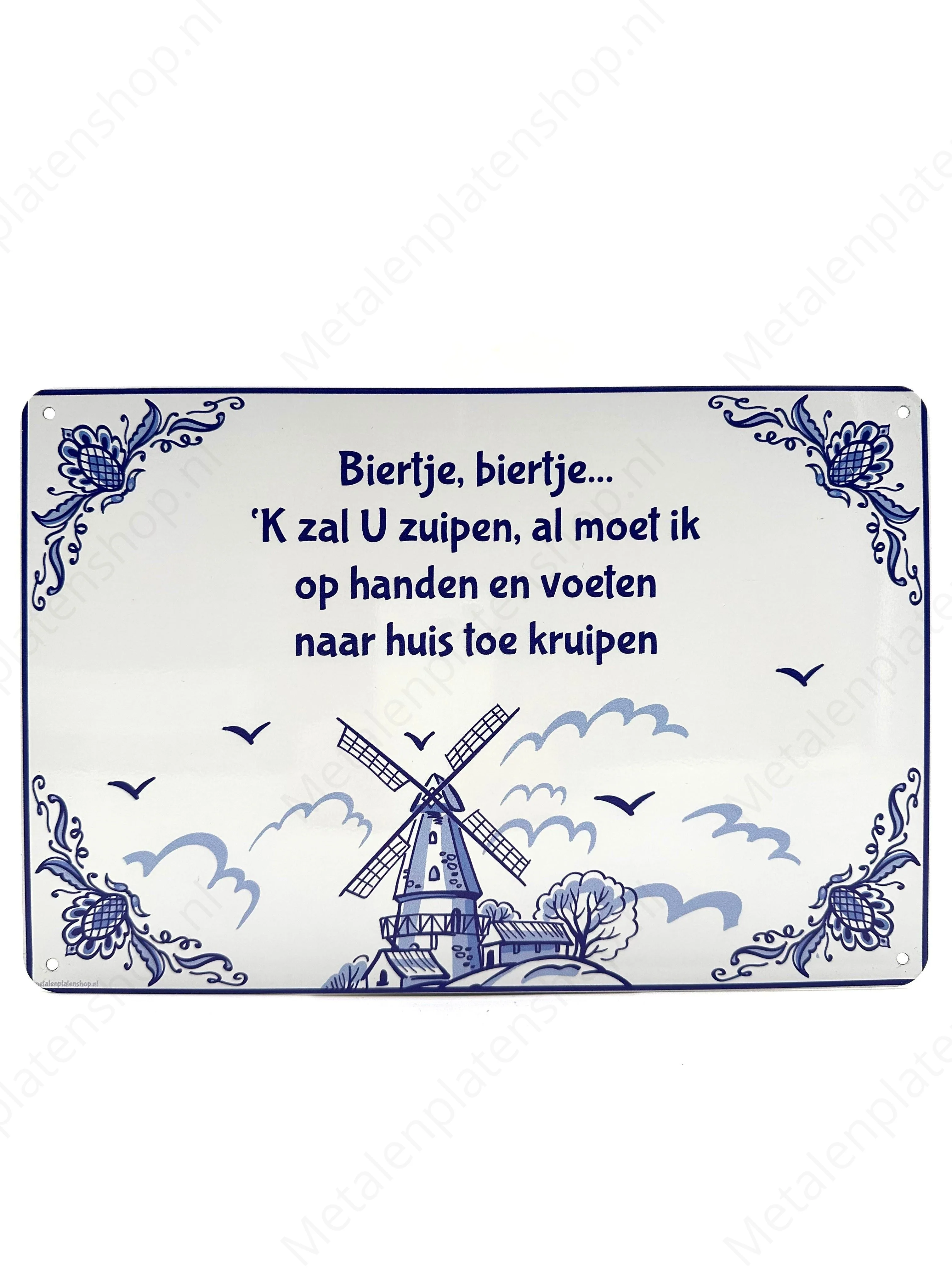 Biertje, biertje... K zal U zuipen, al moet ik op handen en voeten naar huis toe kruipen