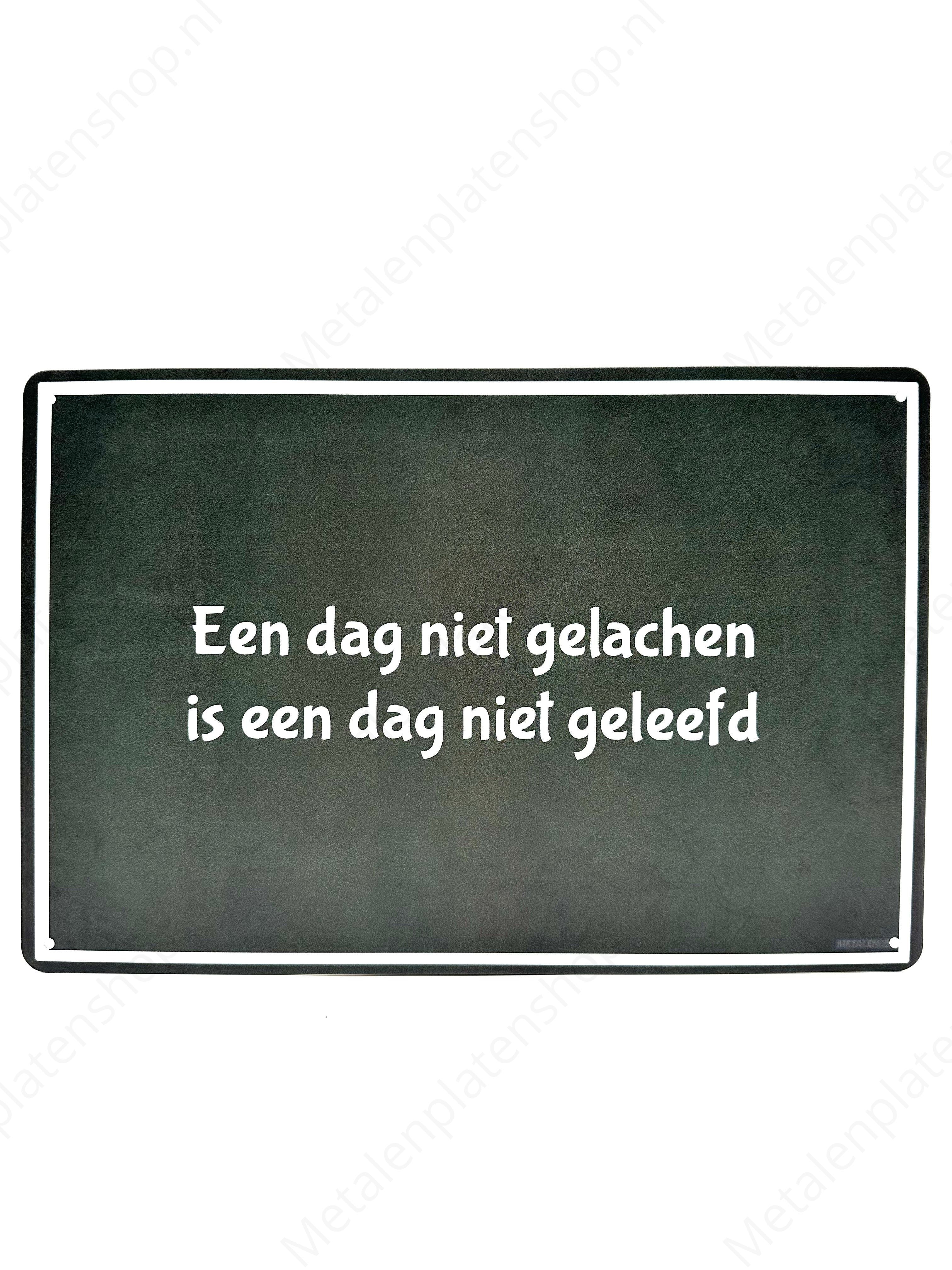 Een dag niet gelachen is een dag niet geleefd