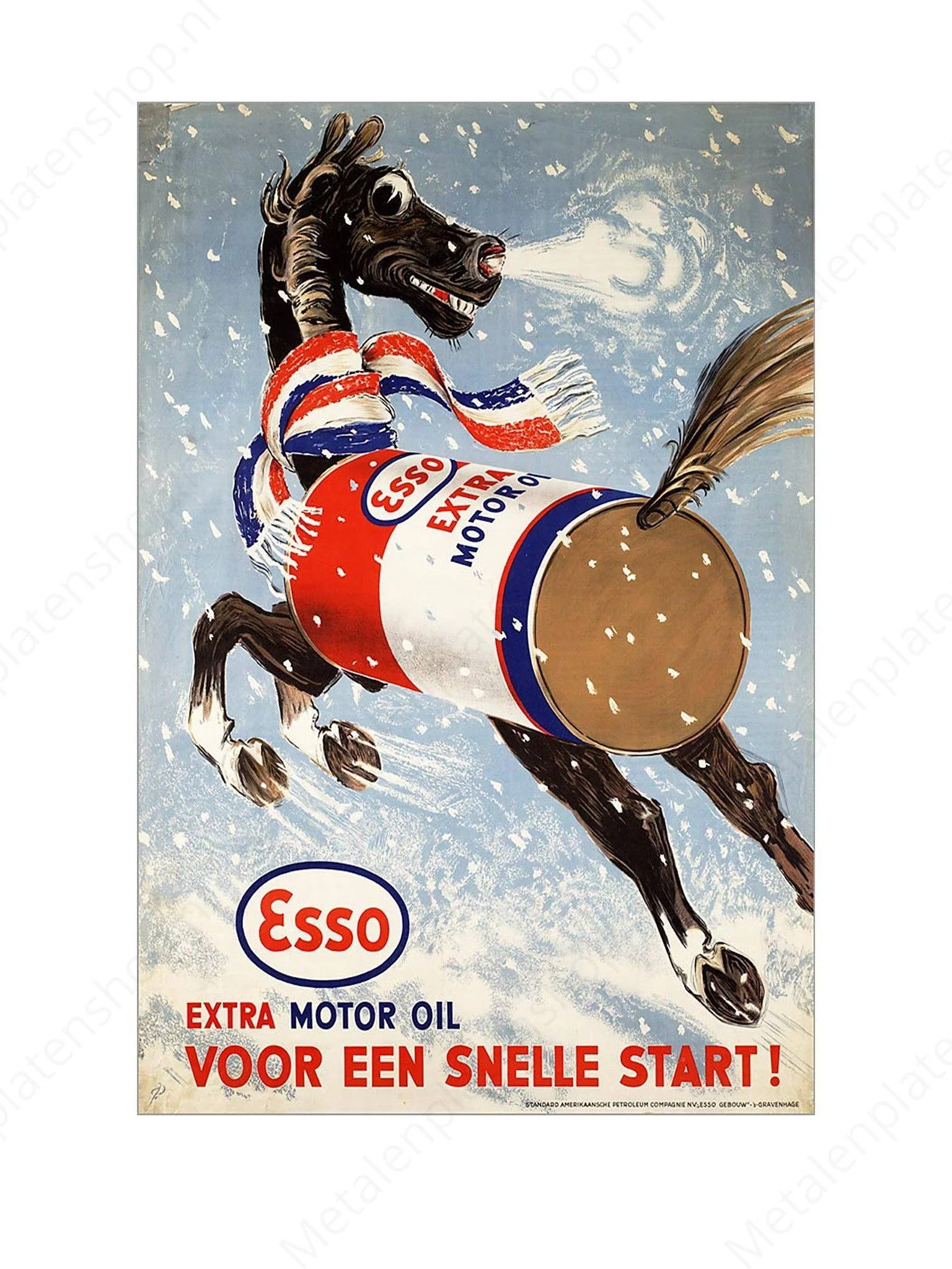ESSO - Extra Motor Oil - Voor een snelle start - Nostalgisch