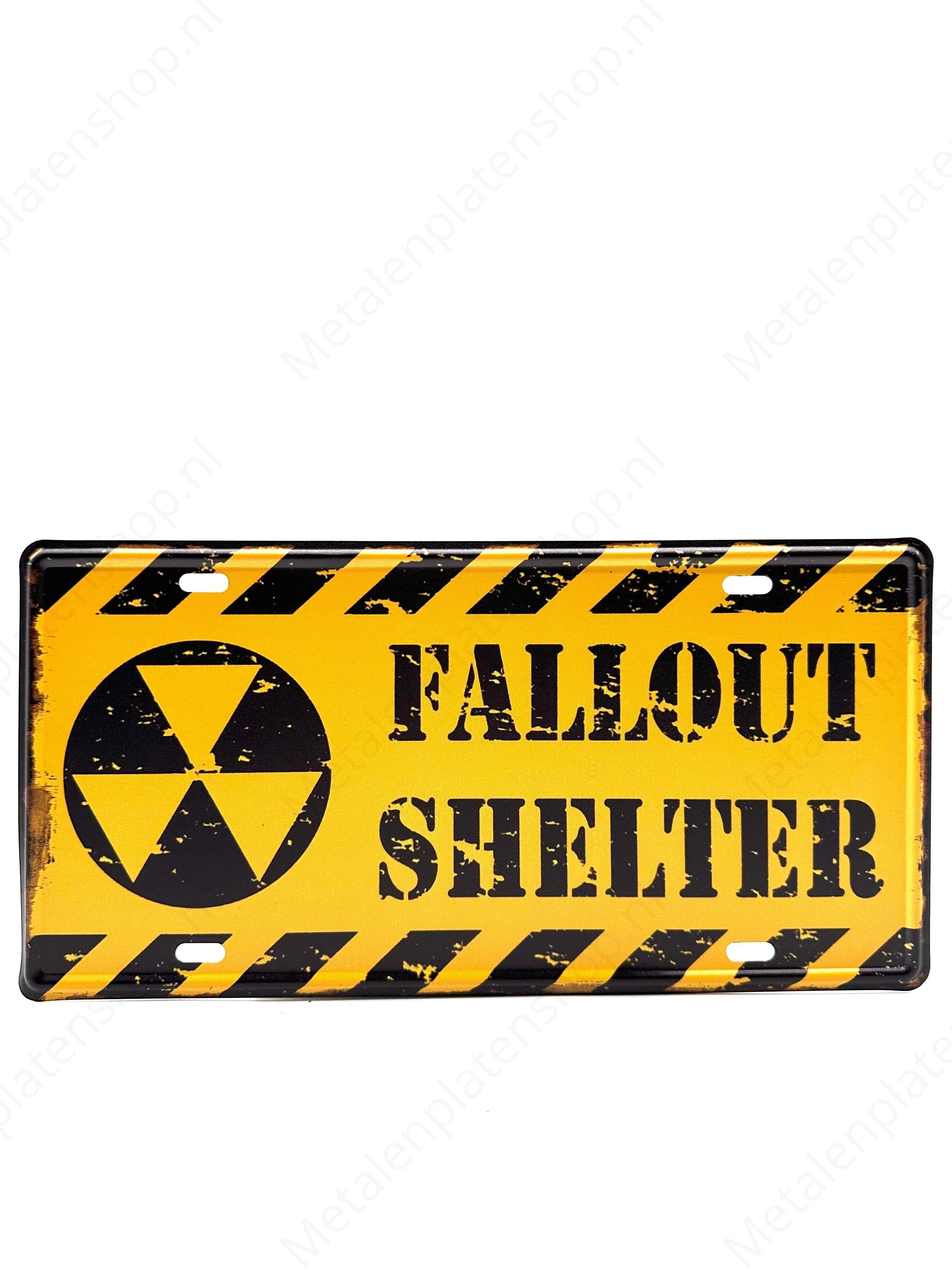 Kentekenplaat - Fallout Shelter - 30x15cm