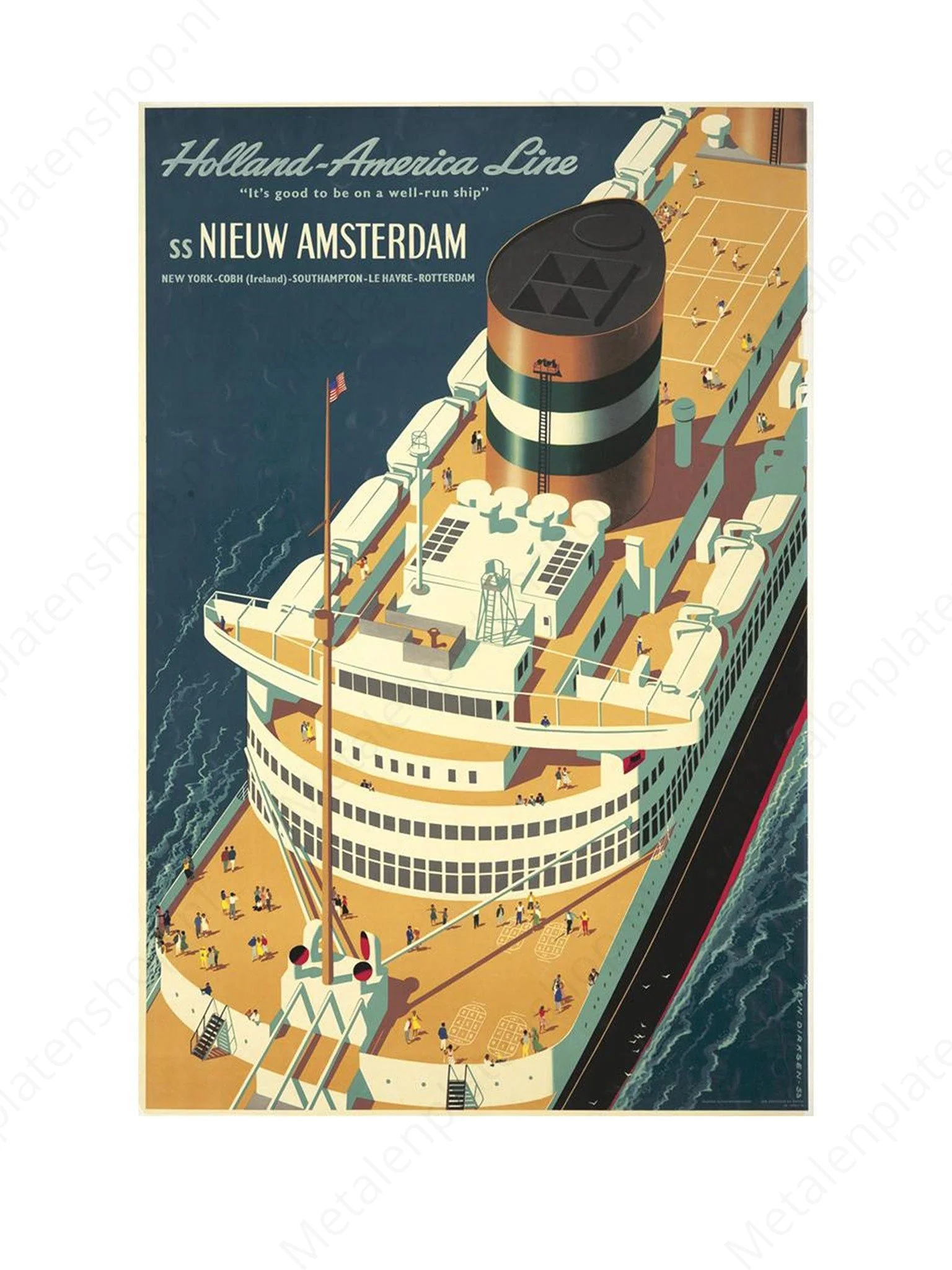 Holland America Line - SS Nieuw Amsterdam - Nostalgisch