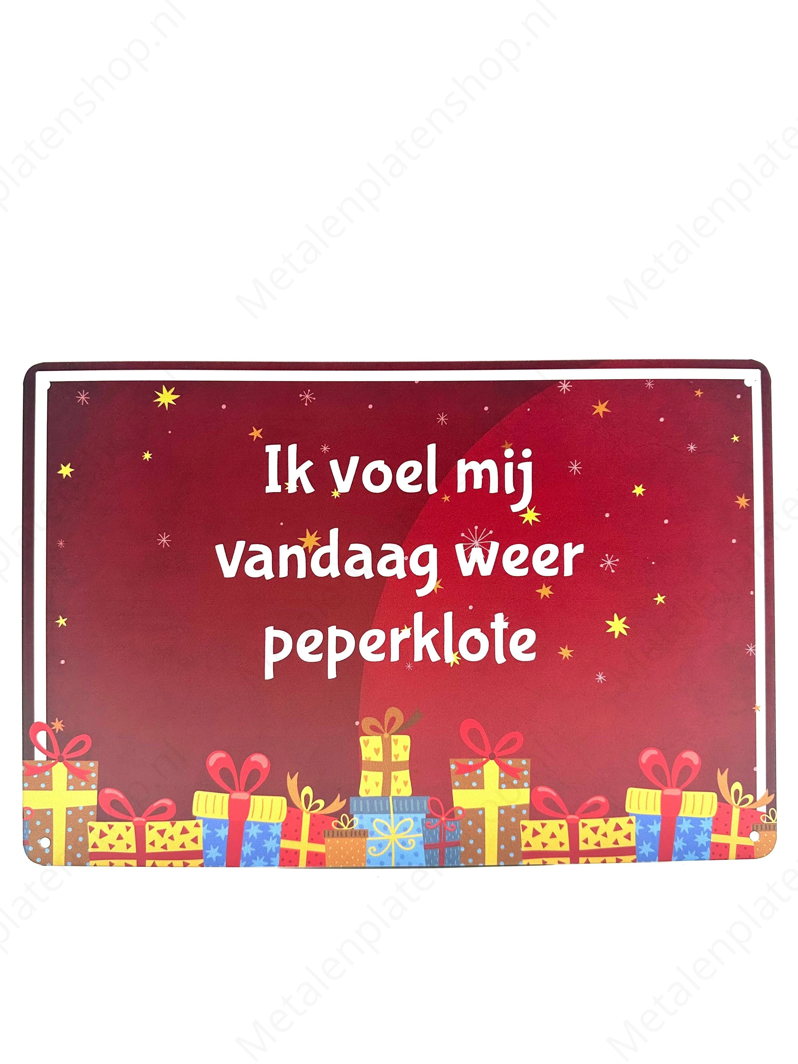 Ik voel mij vandaag weer peperklote - Sinterklaas