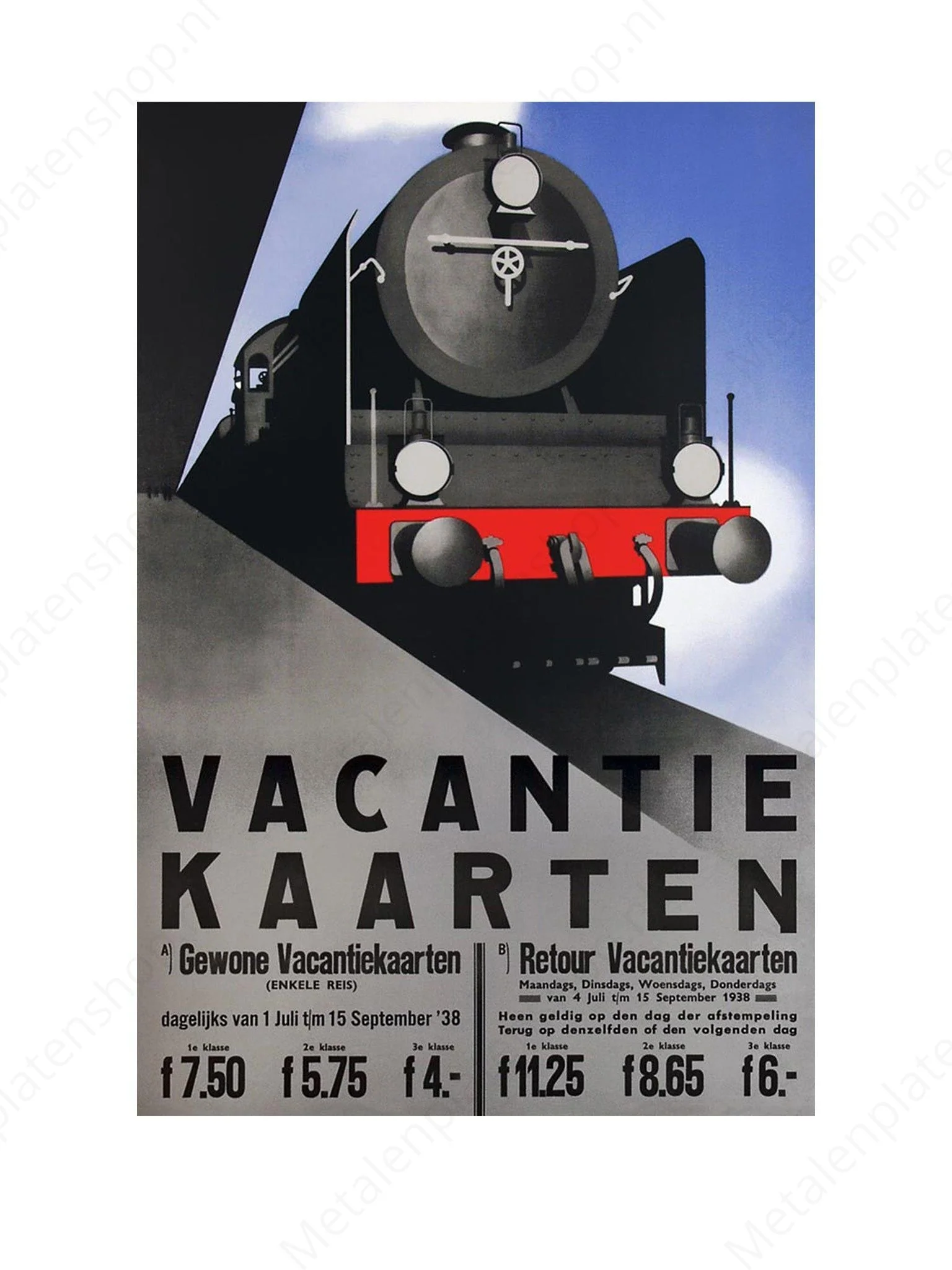 Vacantie Kaarten - NS - Nostalgisch