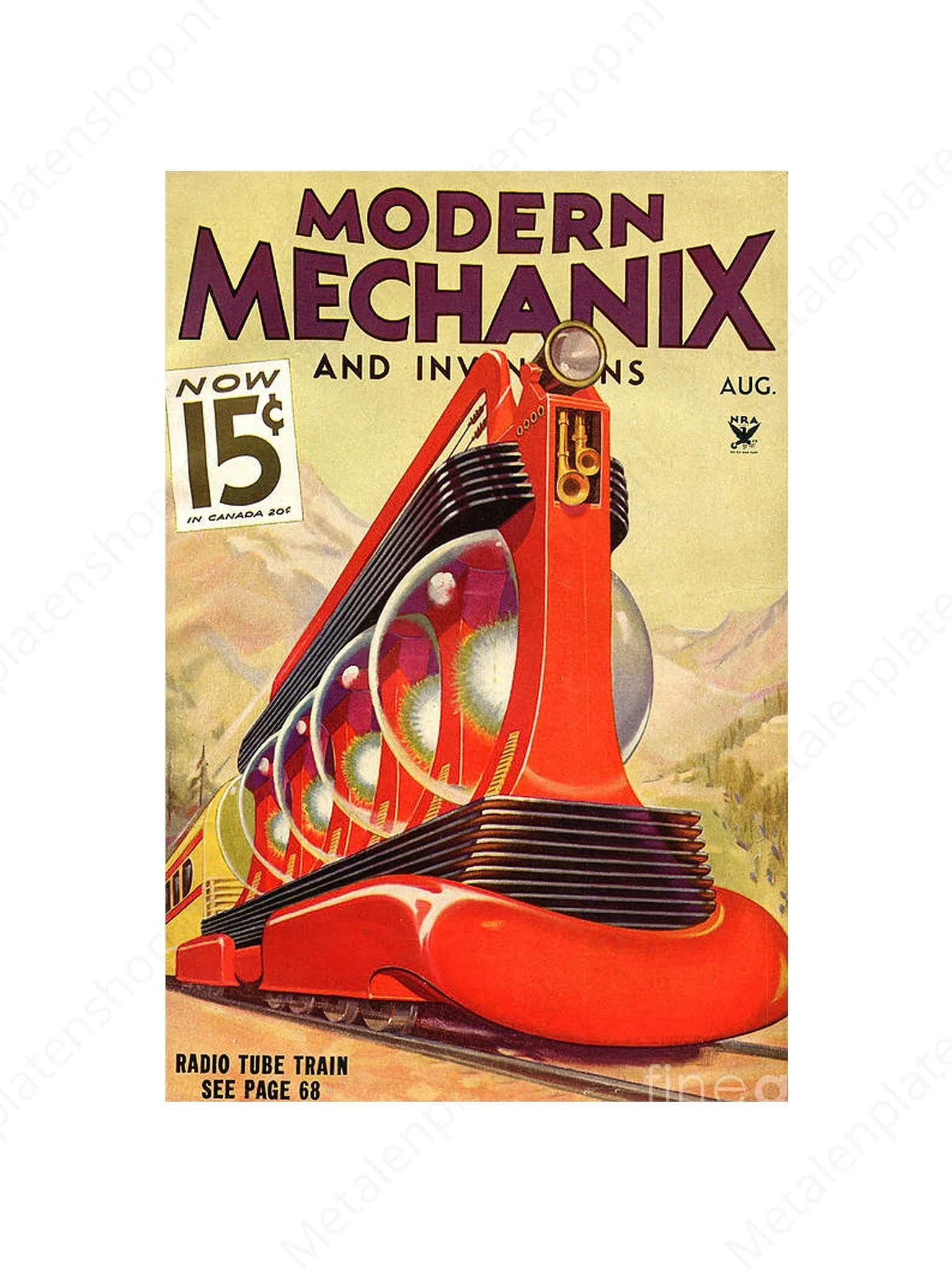 Modern Mechanix - Radio Tube Train
