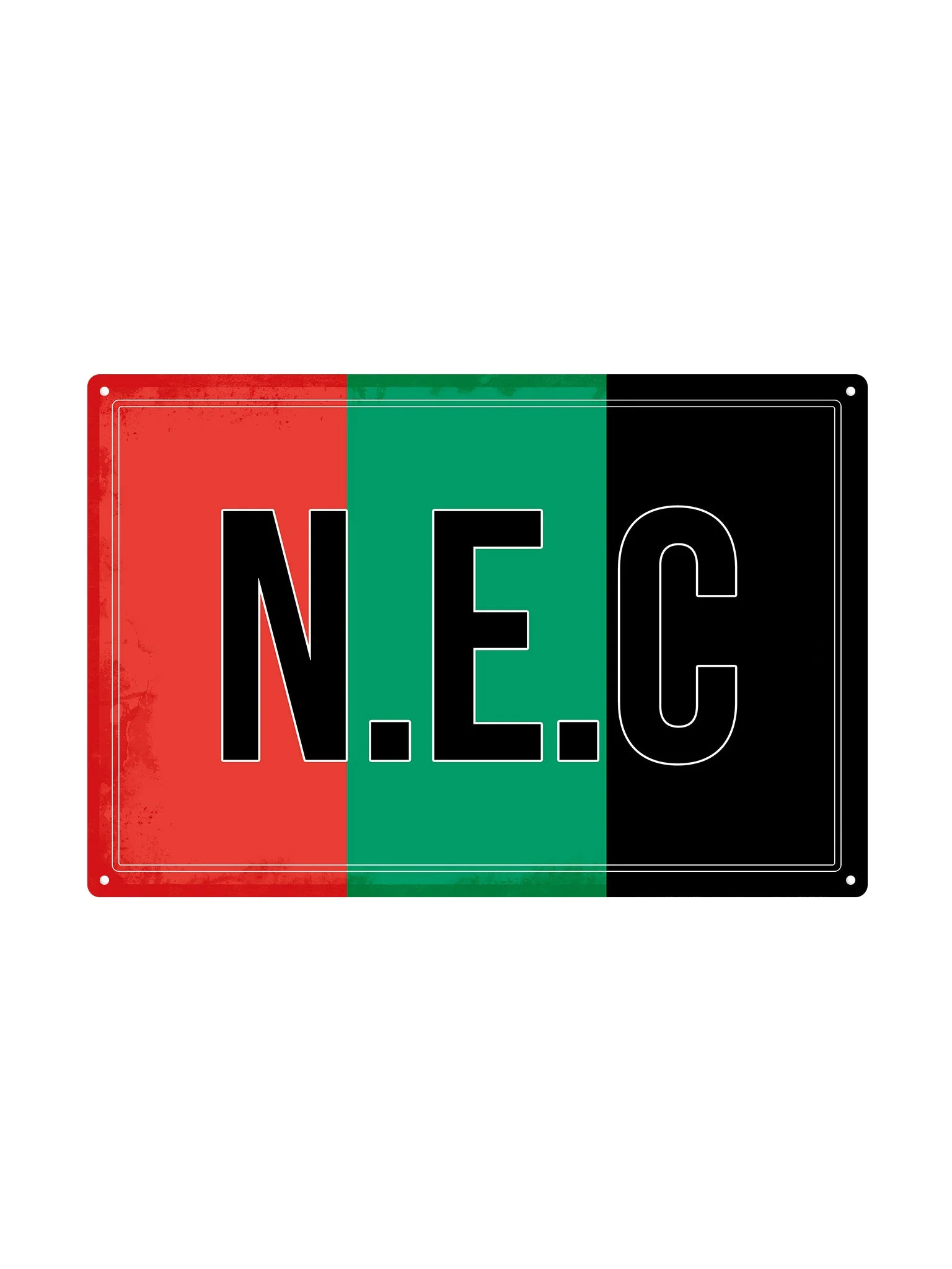 N.E.C. met eigen tekst