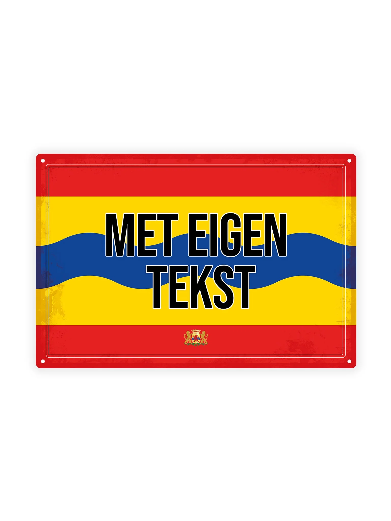 Overrijsel met eigen tekst