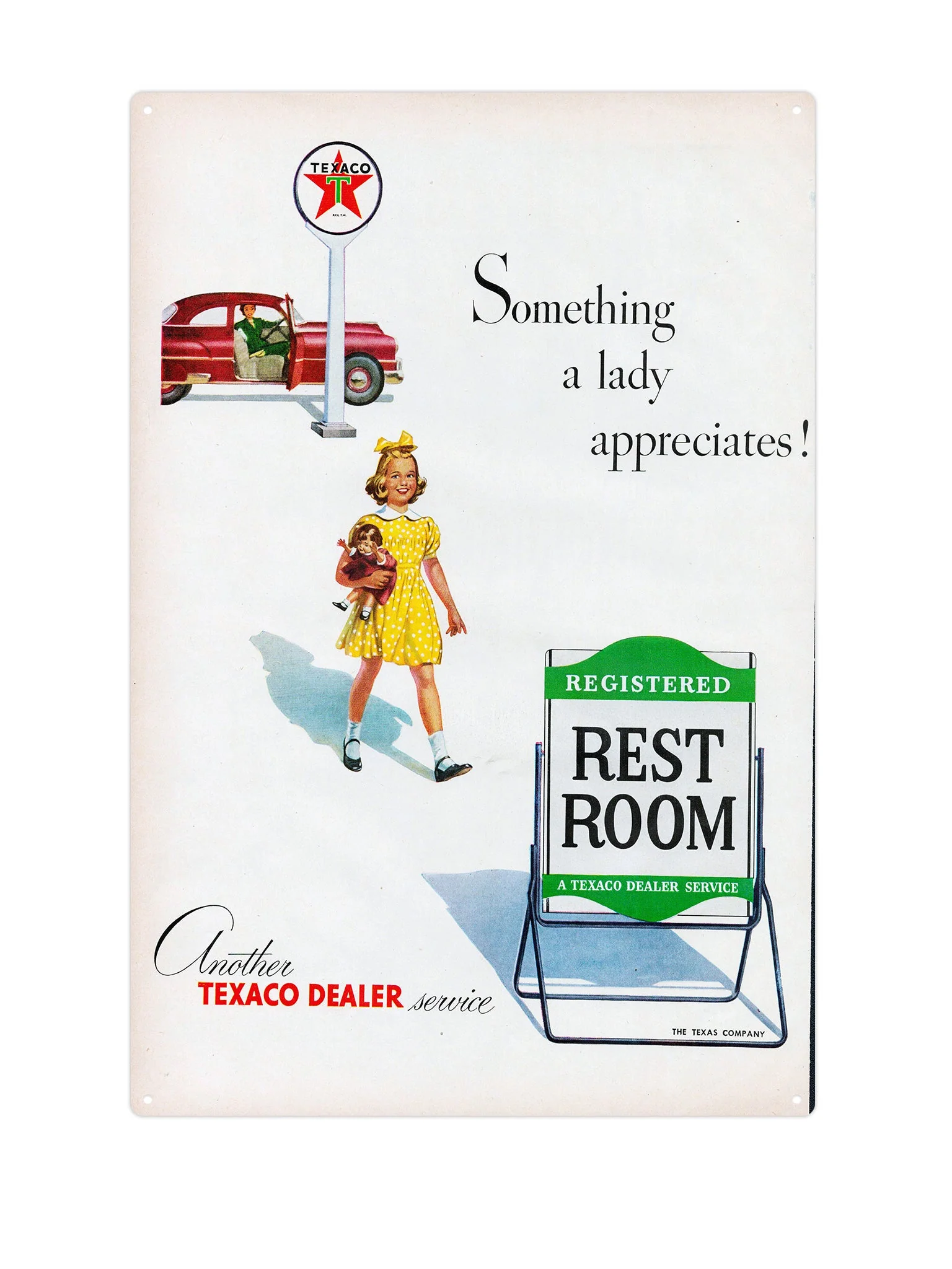 Rest Room Texaco ad