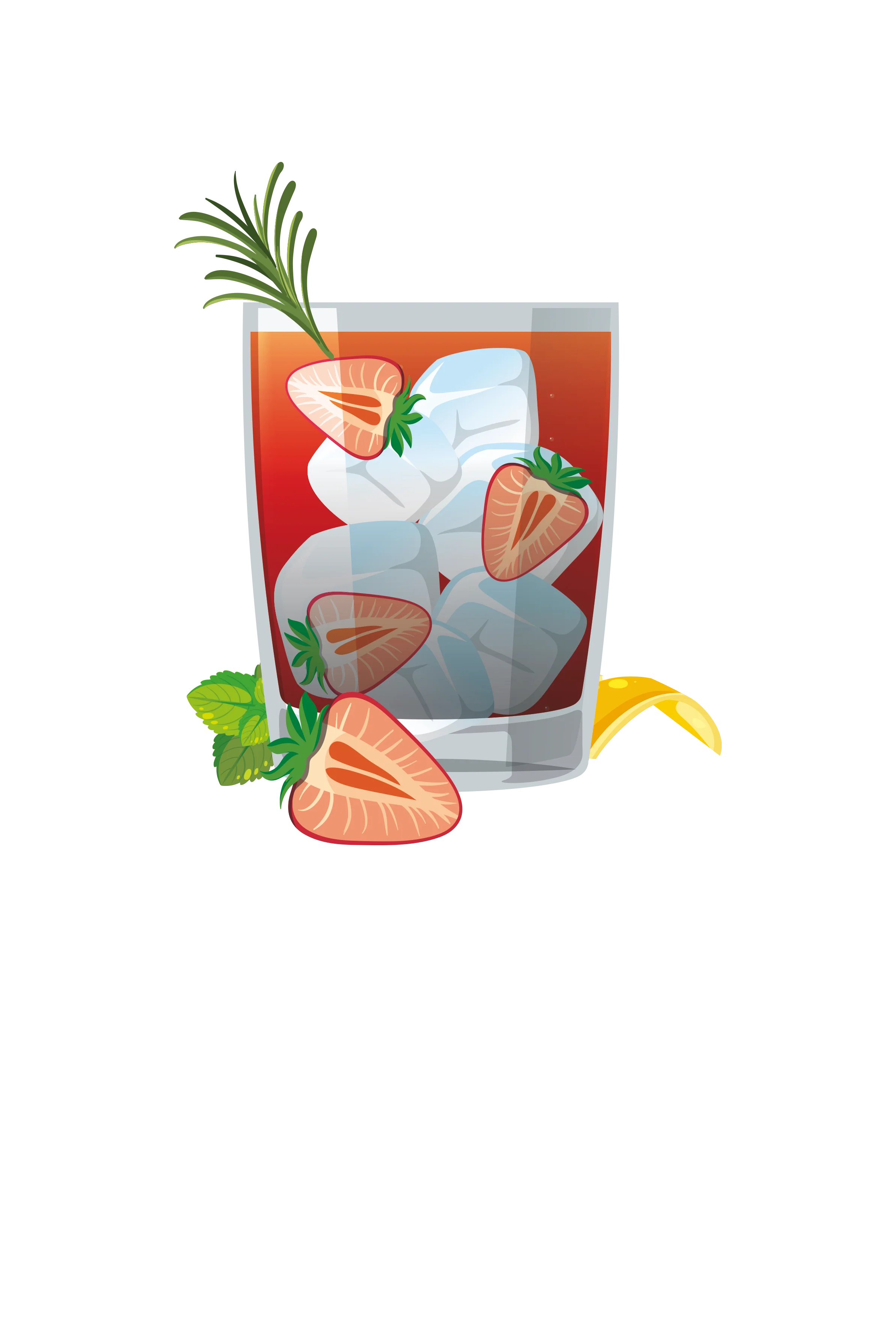 Strawberry gin smash - Cafe bord - Image 3