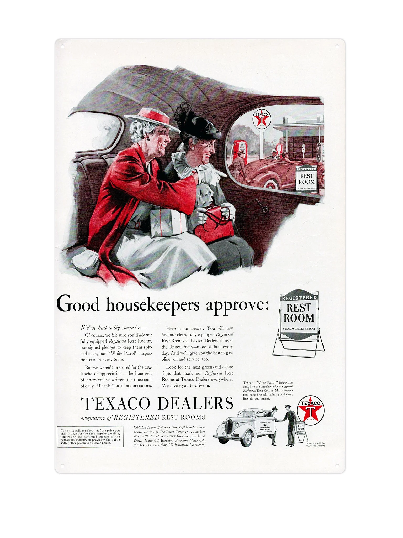 Texaco Good housekeepers approve