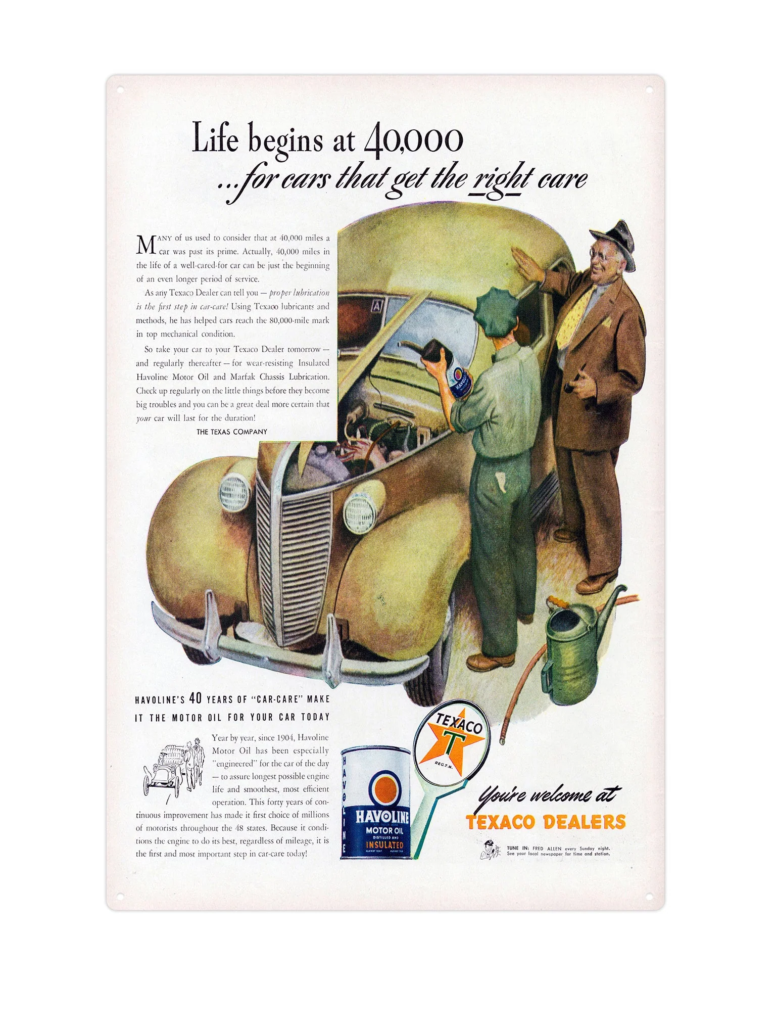 Life begins Texaco