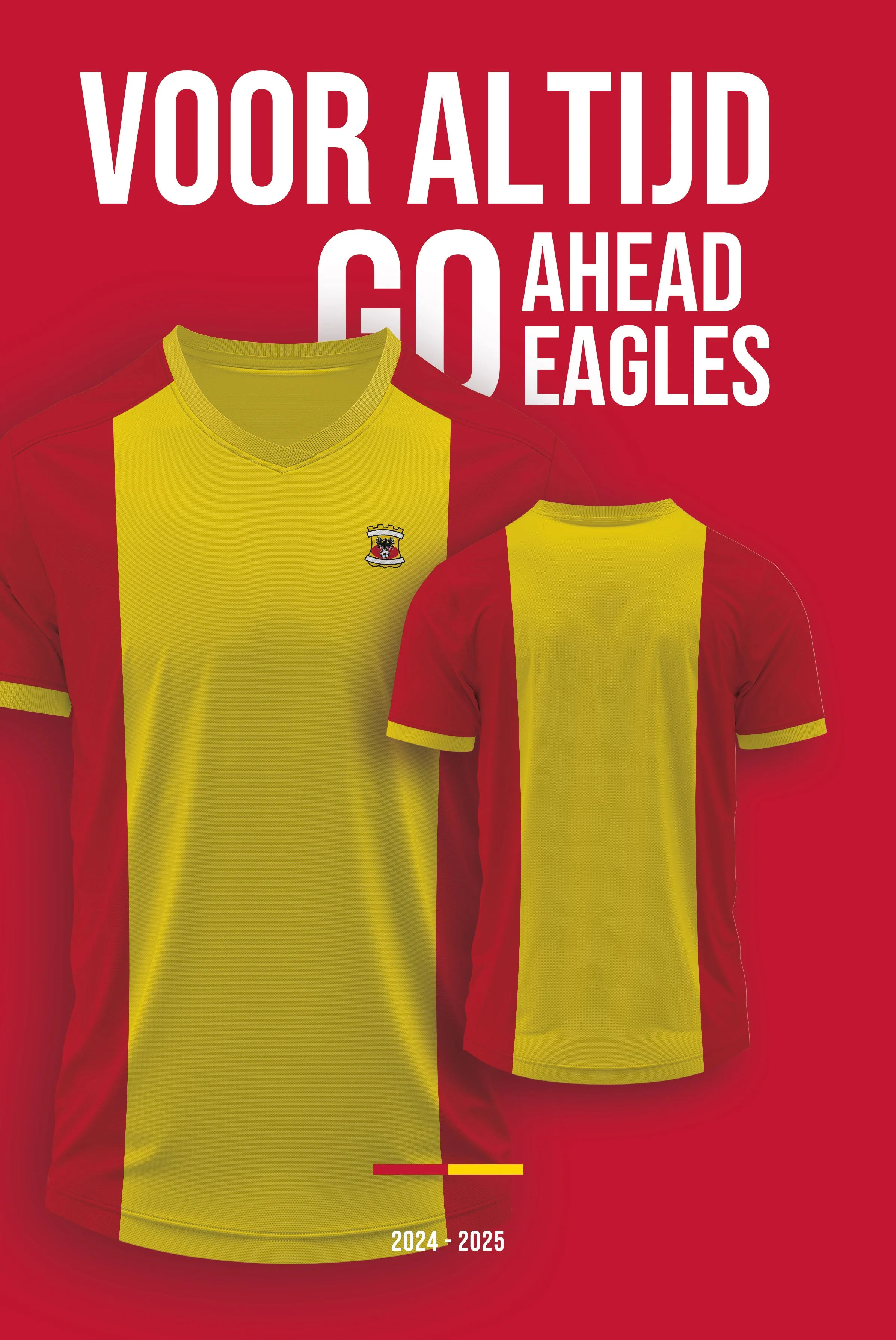 Voetbaltenue Bord Go Ahead Eagles met eigen naam en rugnummer - 2024/2025 - Image 2