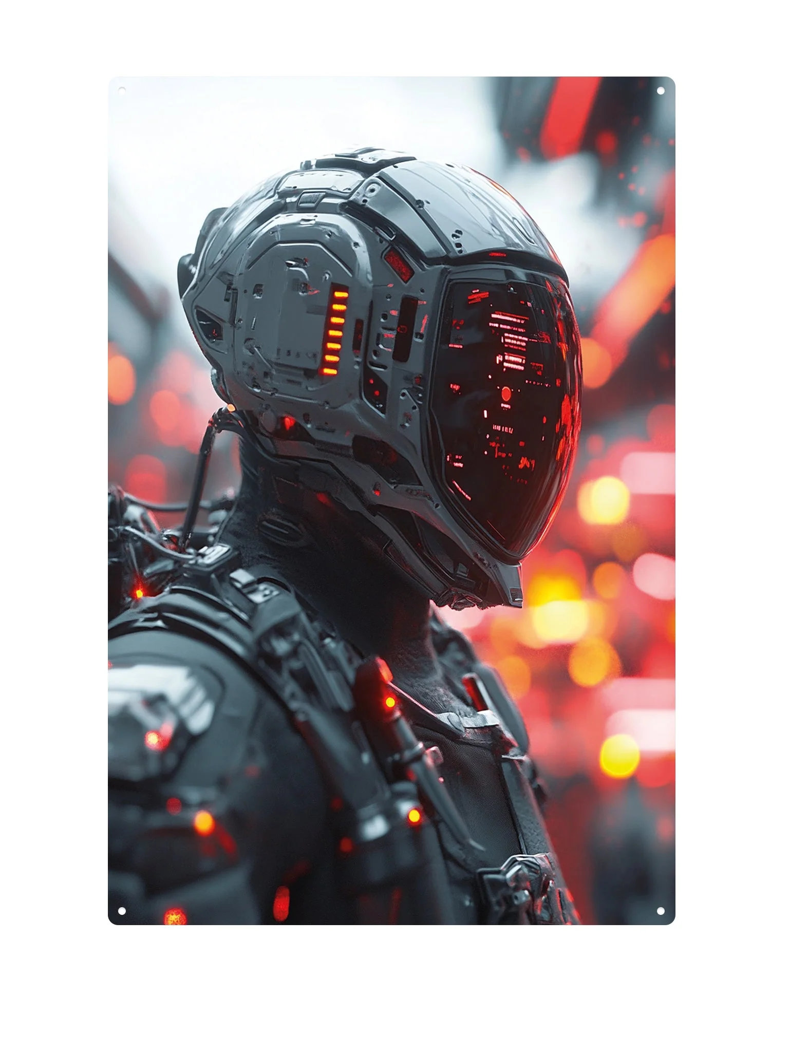 Sci-Fi Astronaut in de ruimte