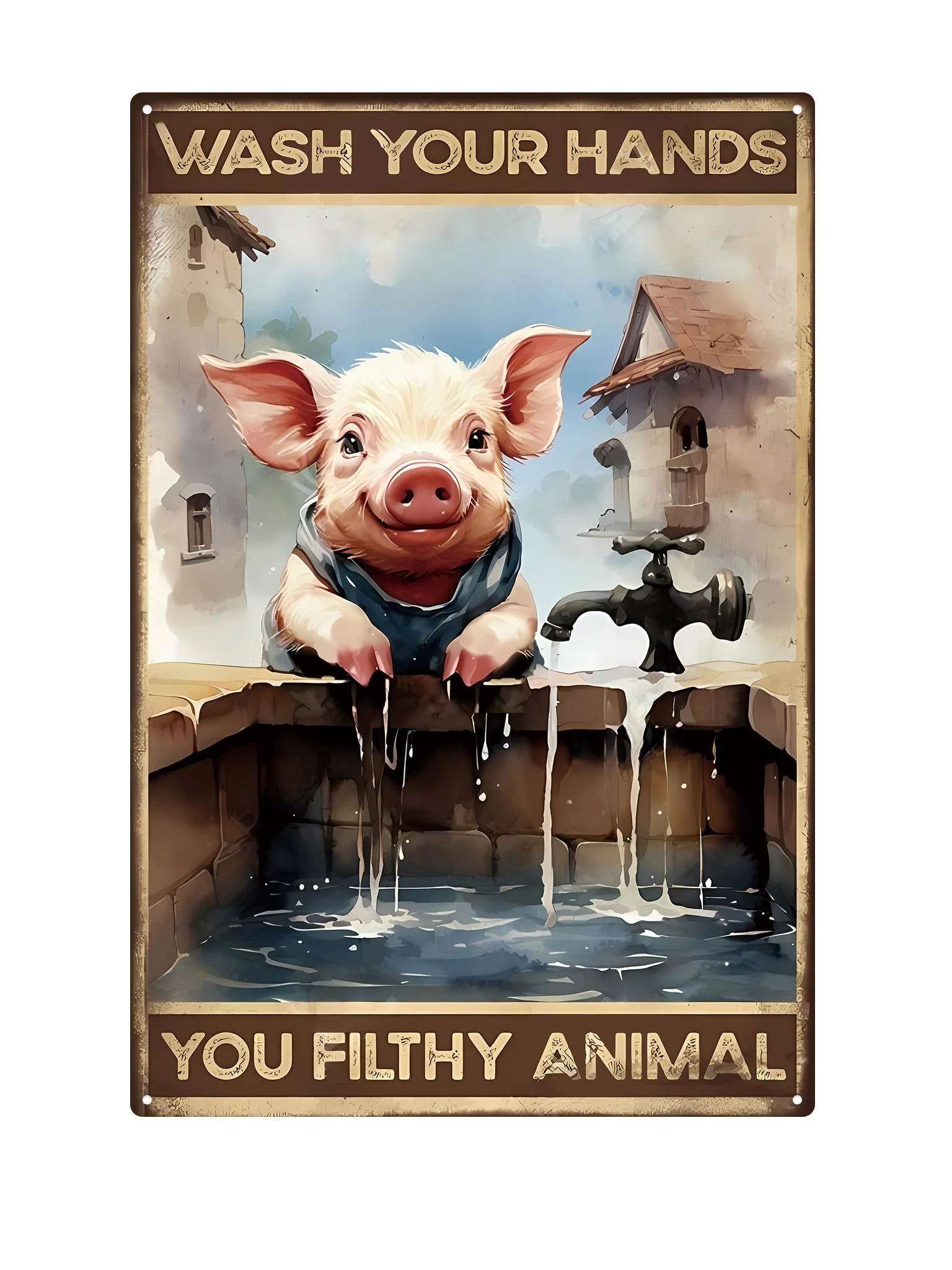 Wash your hands you filthy animal