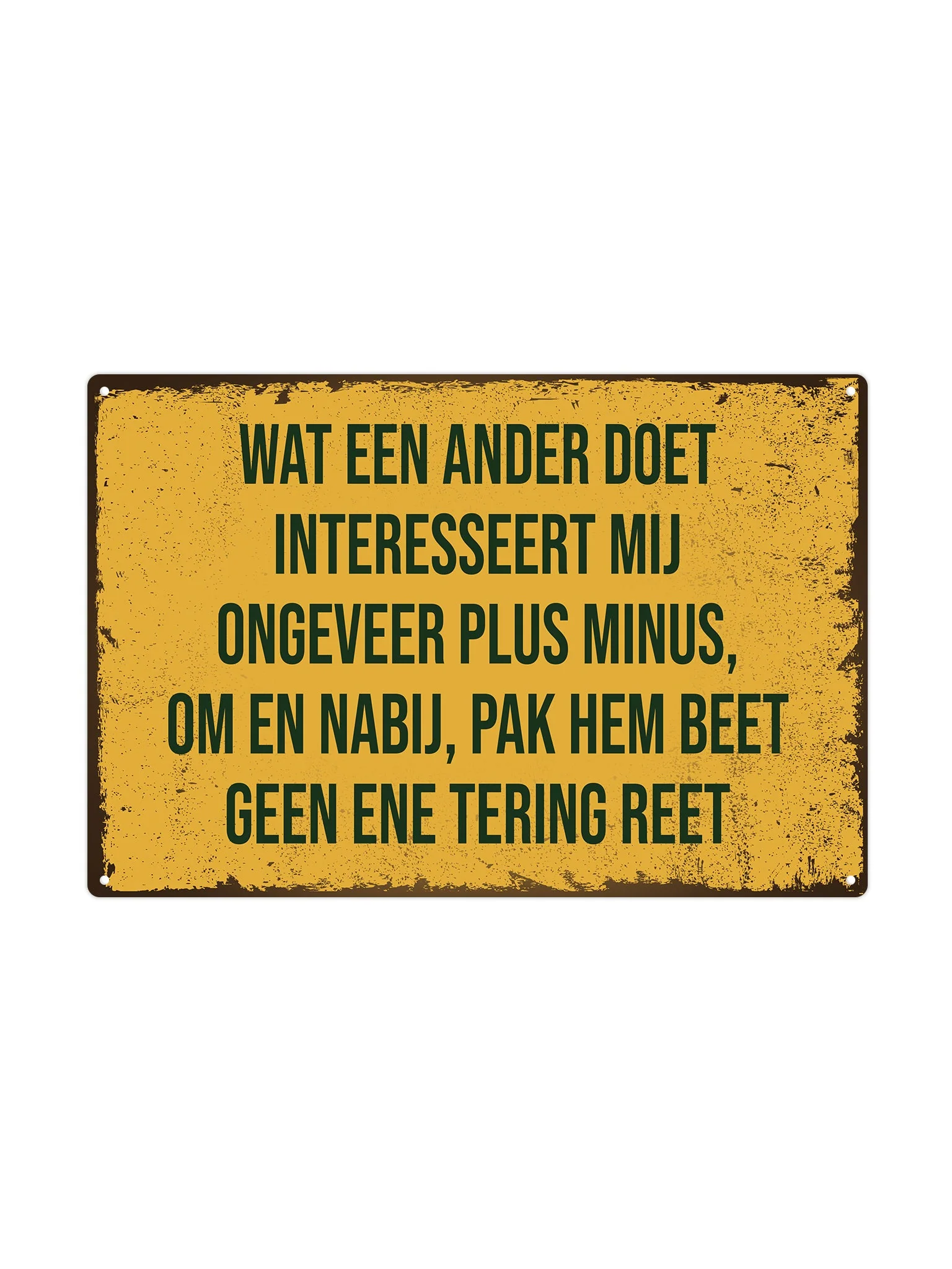 Wat een ander doet interesseert mij ongeveer plus minus